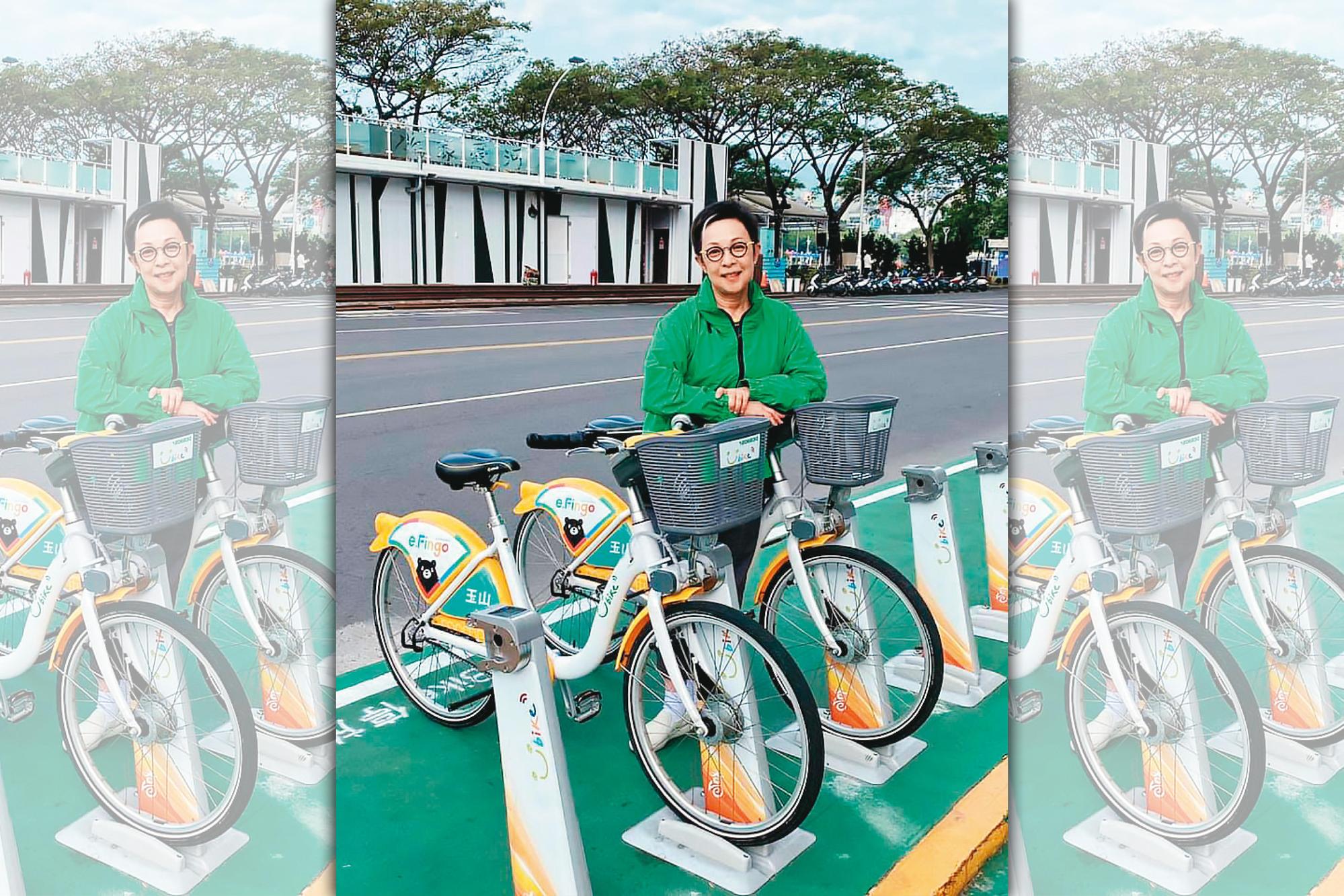 由劉金標打造的微笑單車獨霸國內公共自行車業務,其女劉麗珠(圖)更被譽為「YouBike教母」。(翻攝劉麗珠臉書)