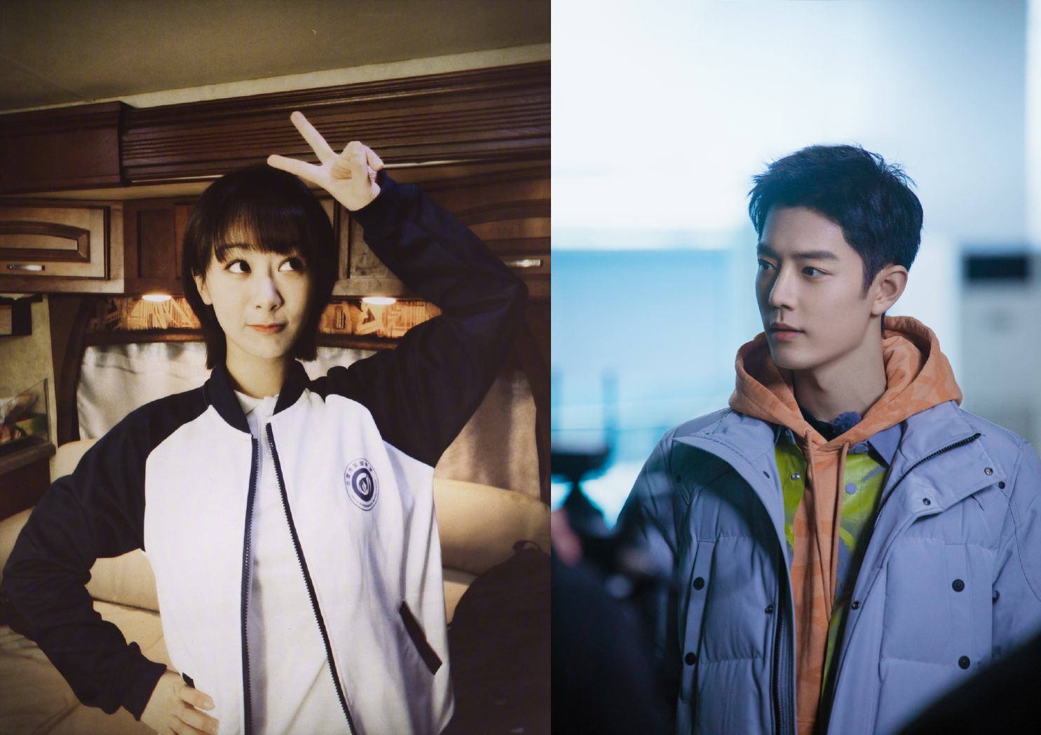 中國女星楊紫和肖戰曾合作《餘生請多指教》，最近被拍到出現在同一家餐廳。（翻攝自楊紫、肖戰工作室微博）