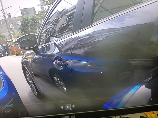 針對網友質疑,莊姓交警在爆料公社貼出自身視角照。(翻攝自爆料公社)