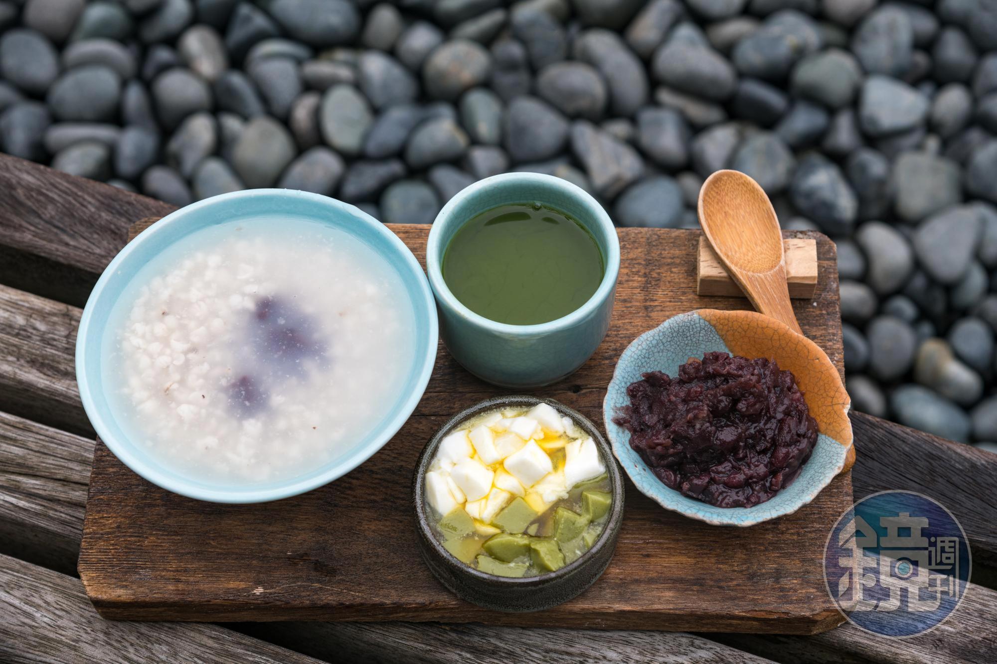 「紅豆伊人」招牌甜點「老鷹紅豆抹茶伊人」甜而不膩。(80元/份)