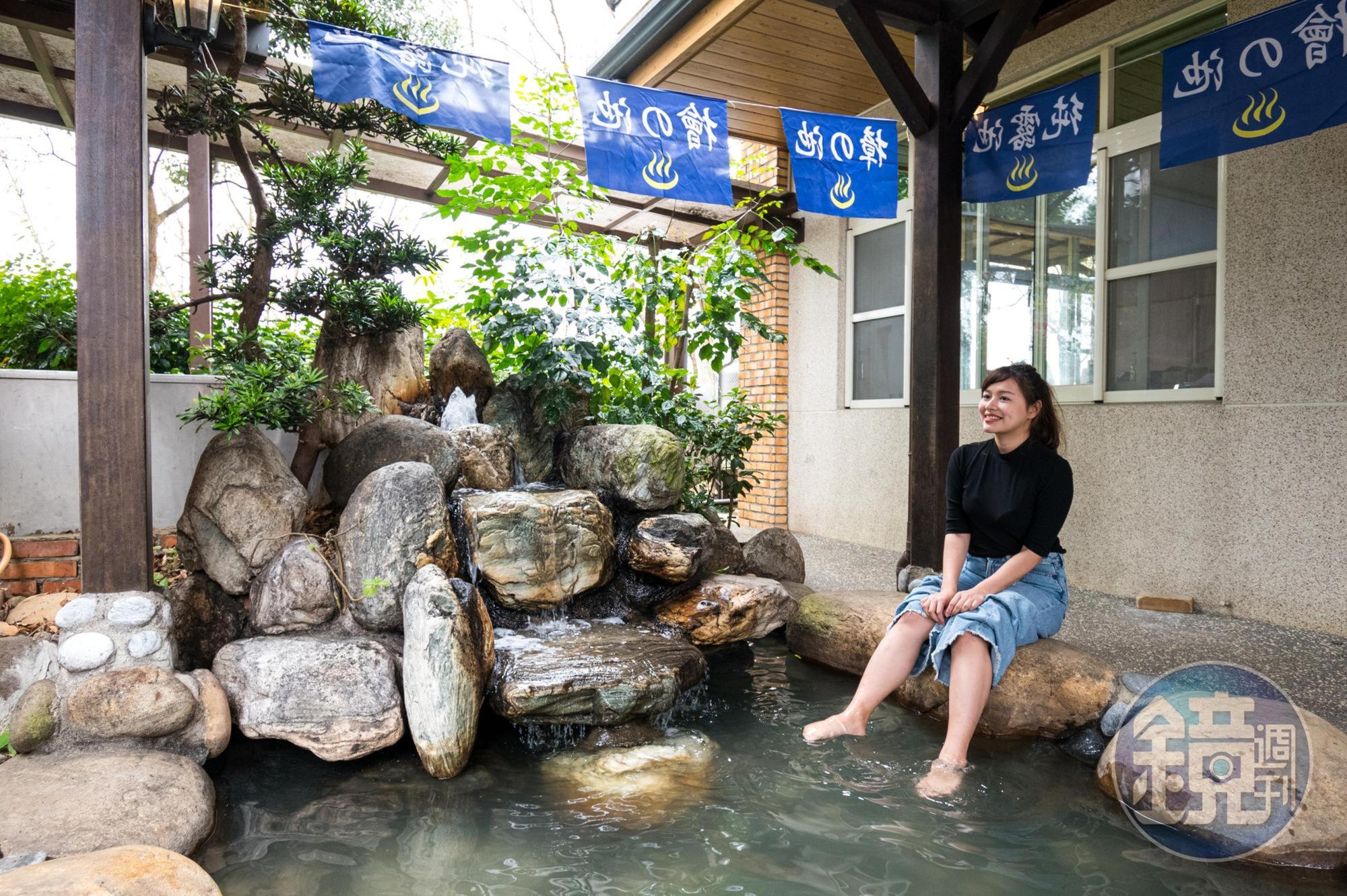 樟腦冷卻水變身Spa冷泉，適合夏季泡腳消暑。