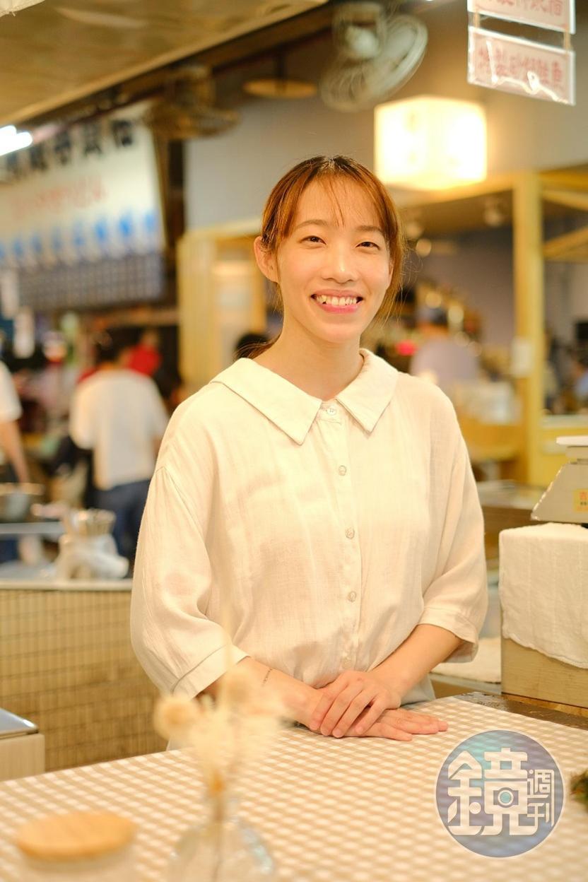 店主陳立宴初次創業來到市場，她認為市場可以累積知名度，適合年輕人起步。