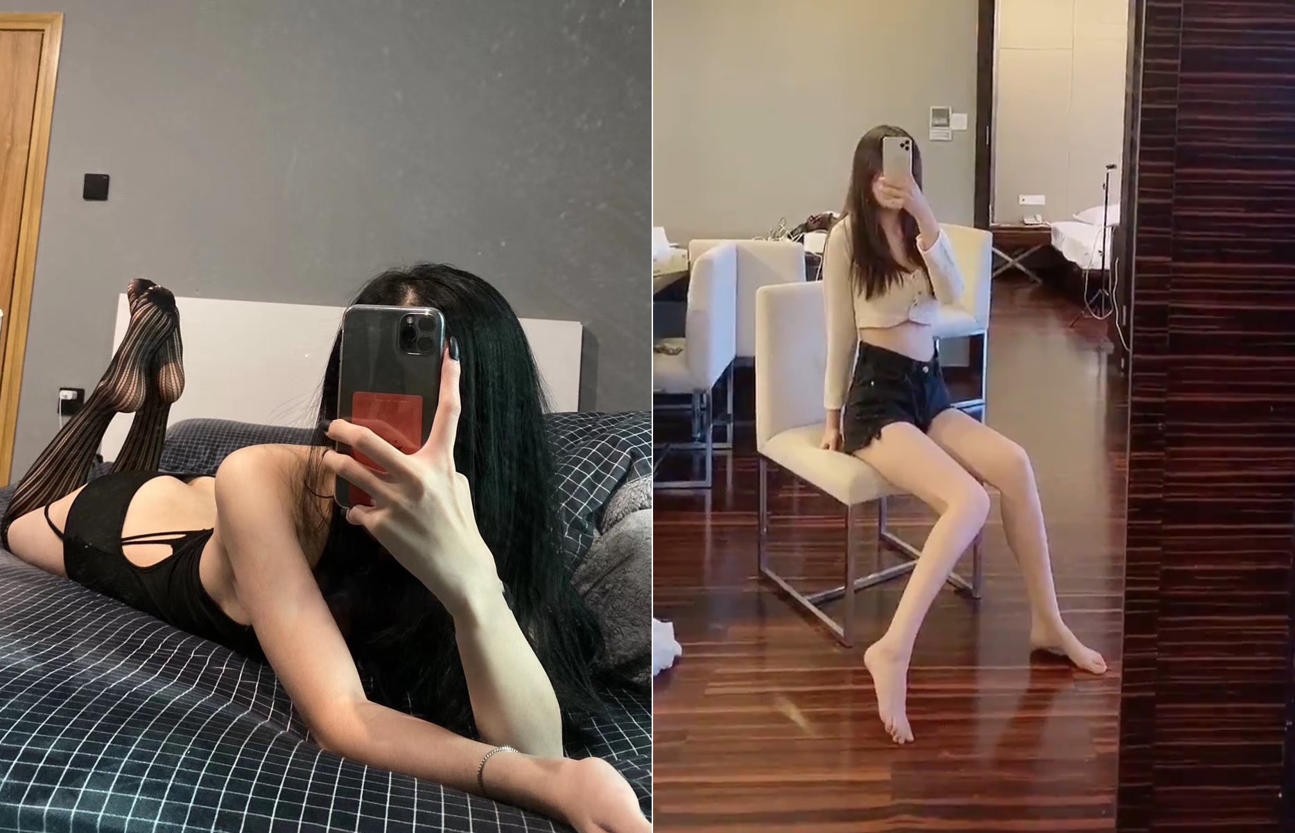 外流片女主角疑似是推特知名網黃韓雅茜。（翻攝自當事人推特）