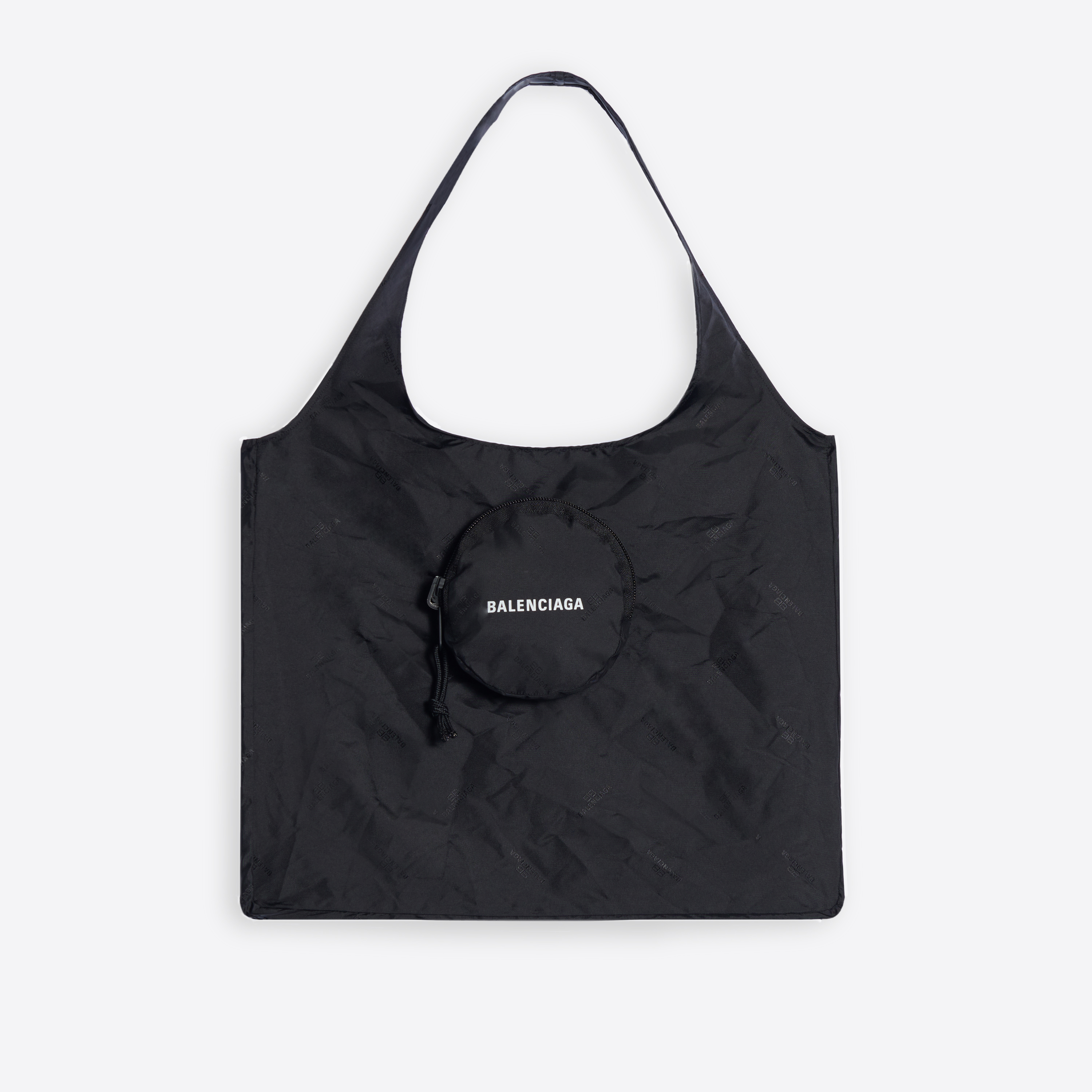 黑色BALENCIAGA 環保購物袋 NT$10,300。(BALENCIAGA提供)
