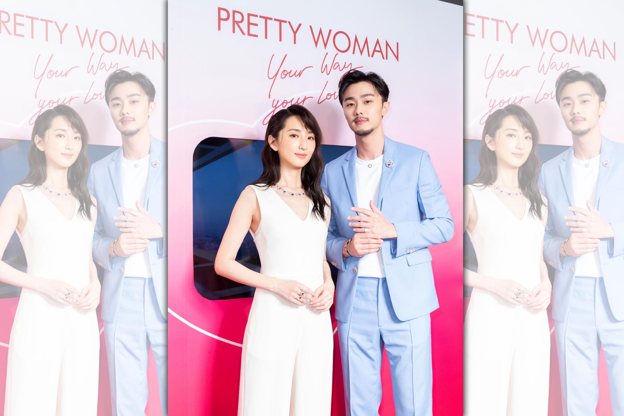 柯佳嬿聯袂施柏宇,參加法國珠寶品牌FRED的Pretty Woman系列上市派對。(FRED提供)