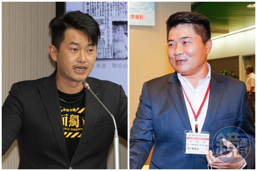 在2020立委選舉被陳柏惟（左）擊敗的前立委顏寬恒（右）在臉書寫信給陳並喊話。（本刊資料照）