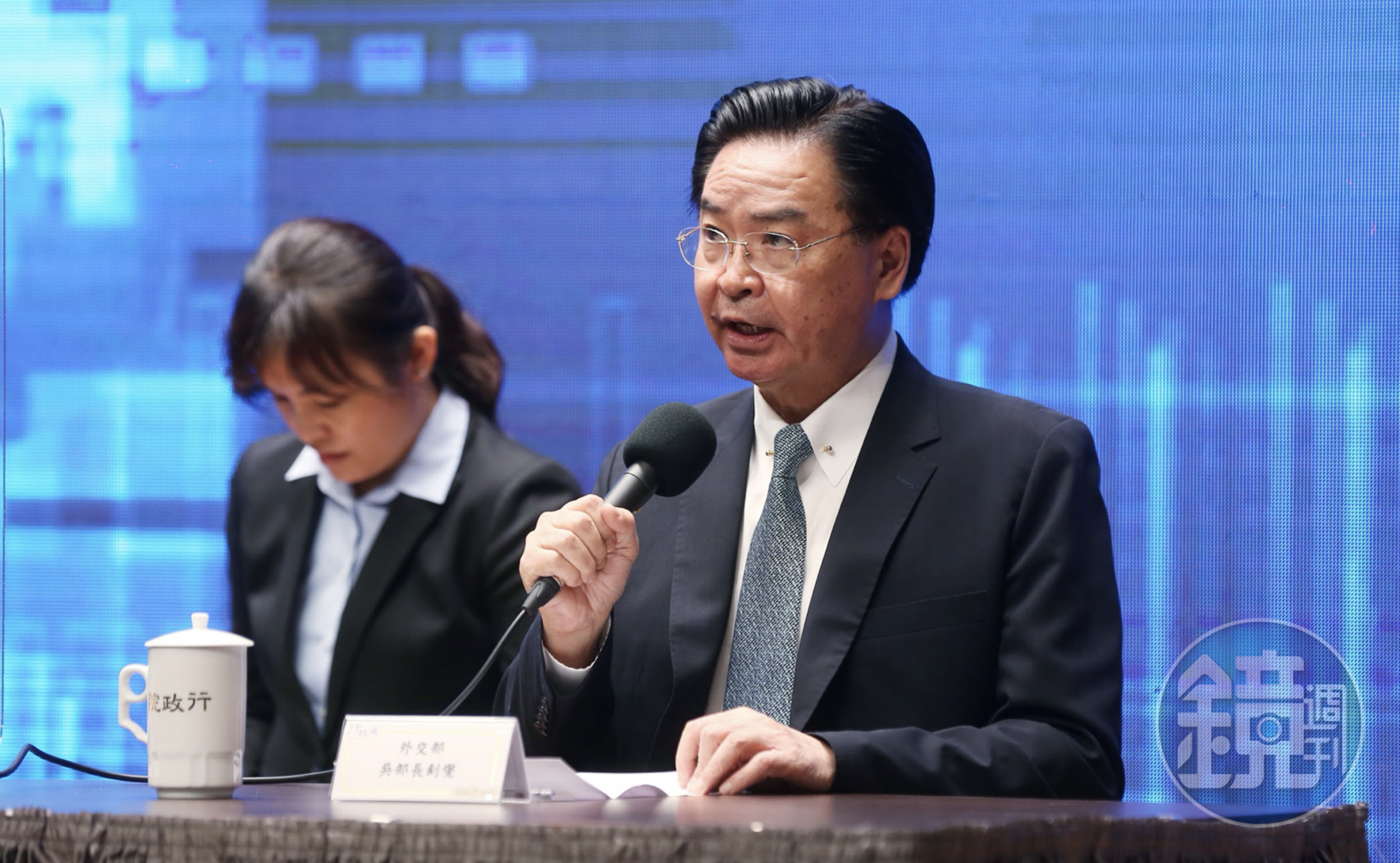 中國外交部發言人華春瑩稱已妥善安排台灣參與全球衛生事務。讓我國外交部長吳釗燮（圖）於推特回擊「無恥的謊言」。（資料照）