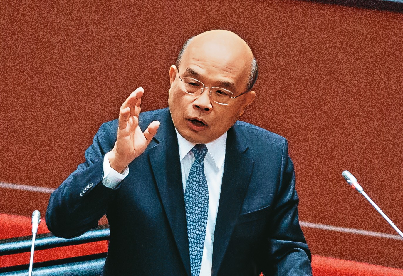 行政院長蘇貞昌公開宣示對黑道行為絕不容忍，讓人民安居樂業是政府最基本的責任。