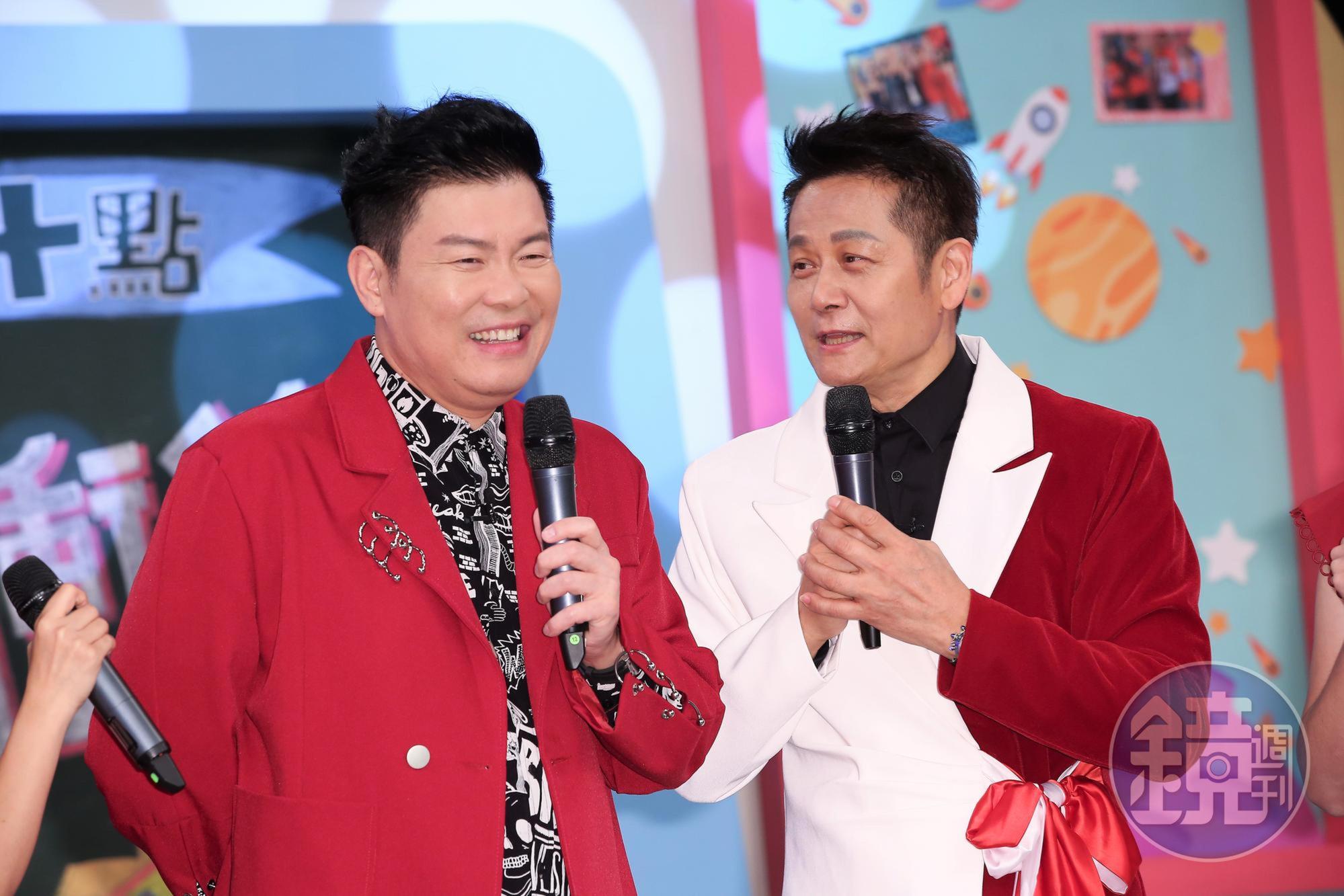 曾國城、徐乃麟攜手主持《天才衝衝衝》15年,直言現在做節目不容易。