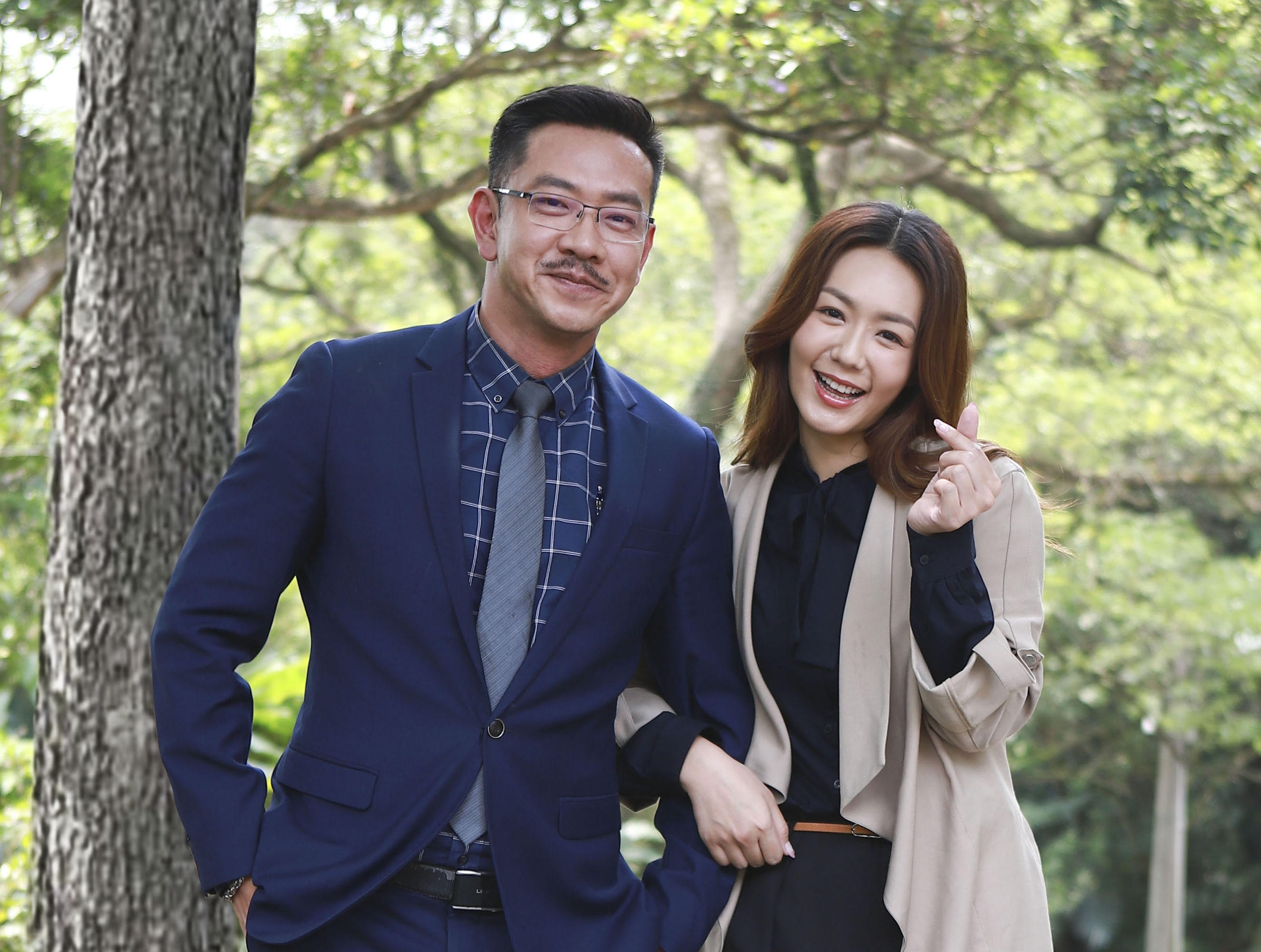 江俊翰、李又汝拍攝撞車重頭戲。（民視提供）