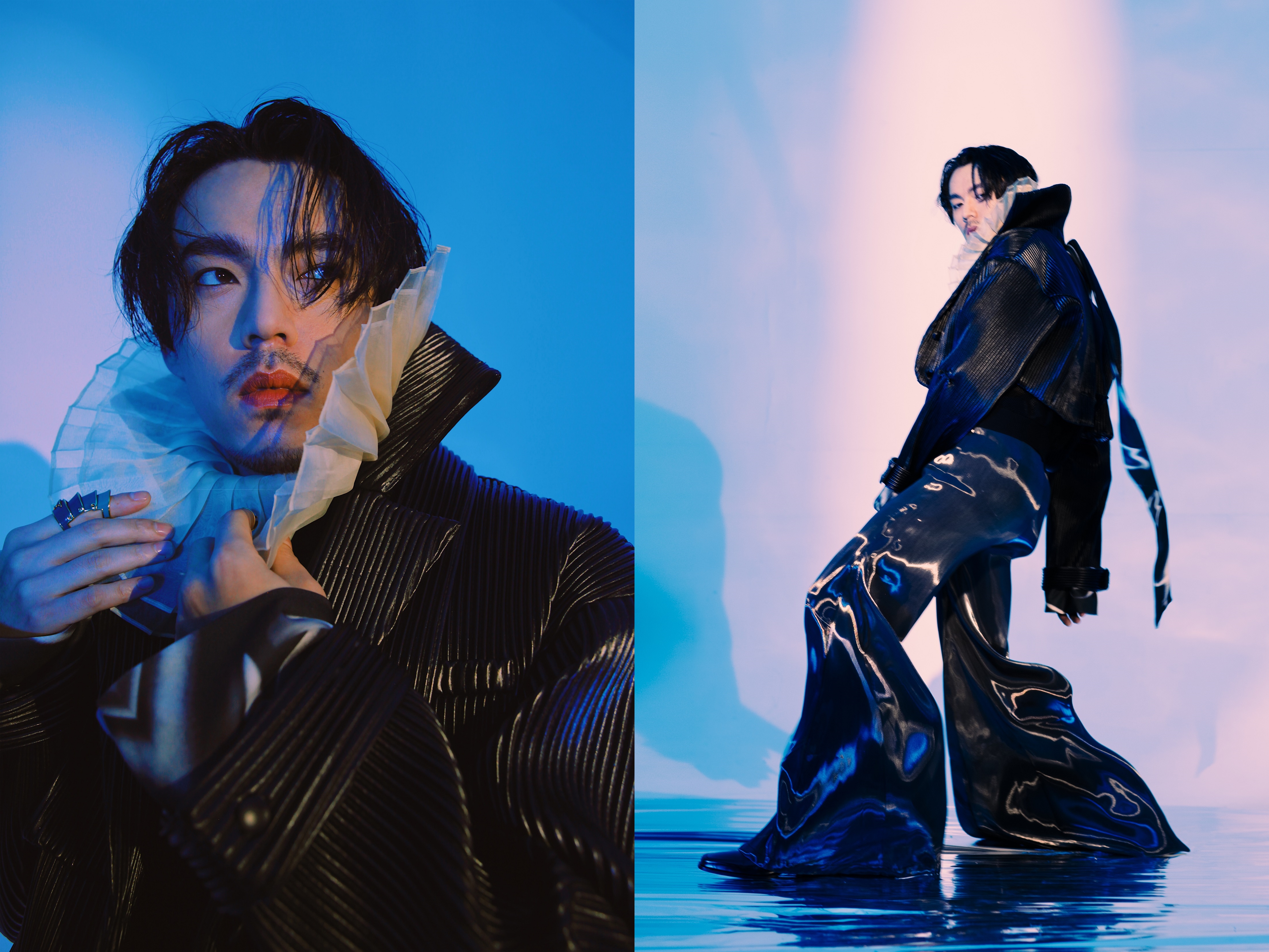 瘦了14公斤的HUSH發行新單曲〈支線任務〉，造型也變有妖氣惑人感。（相信音樂提供）