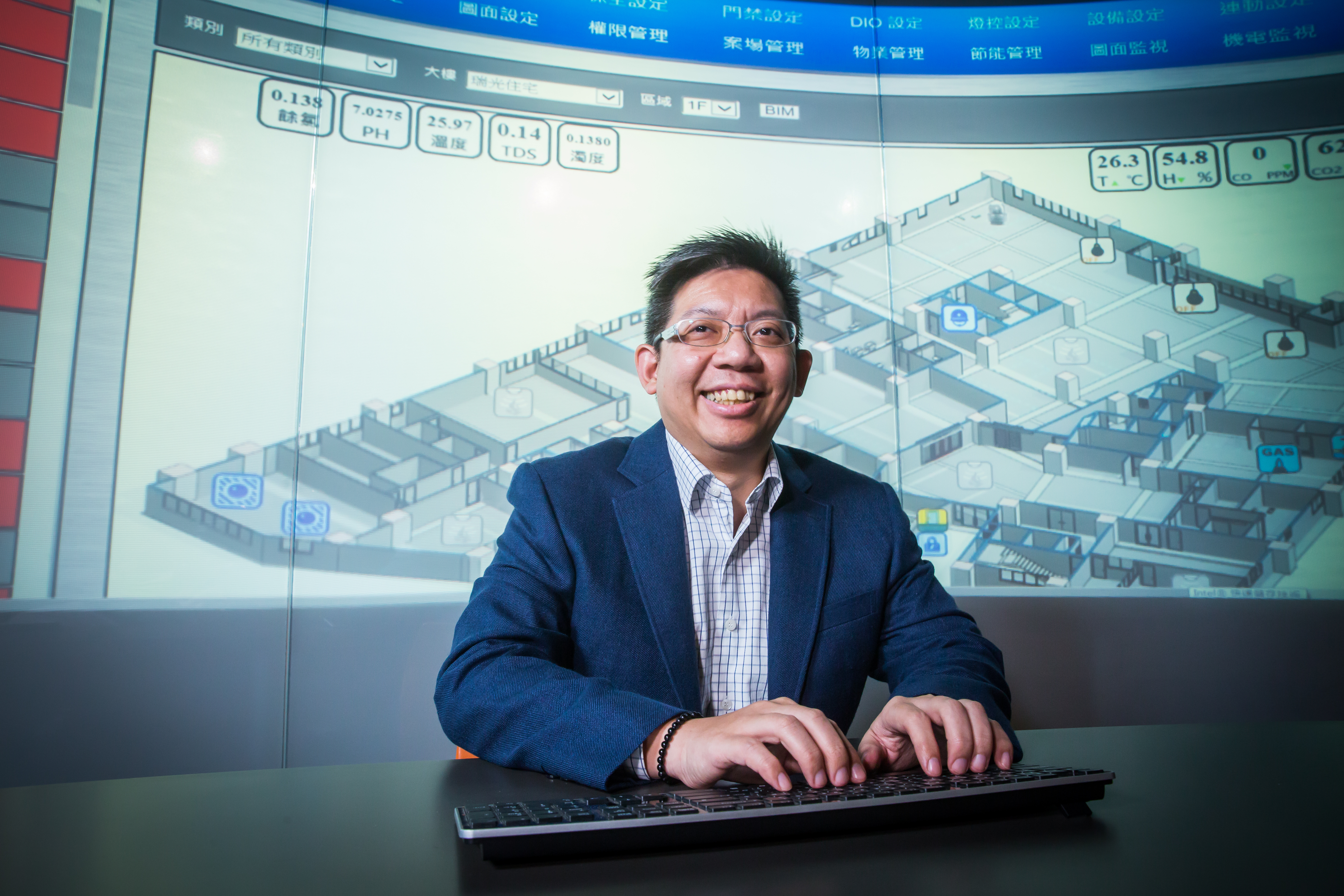 林建涵被譽為中保科轉型的推手，帶領傳統保全業科技化。