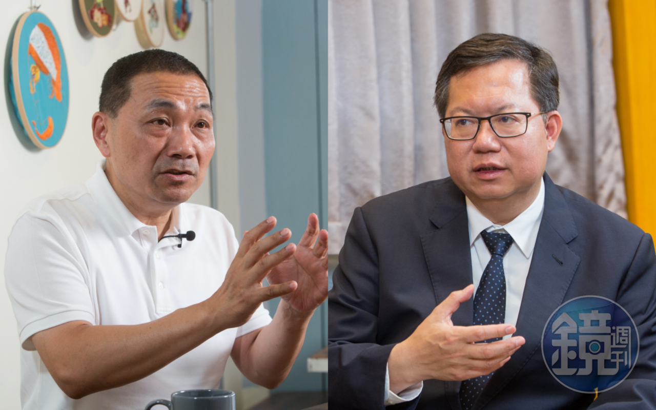 監察院今日公布最新一期財產申報廉政專刊,曝光新北市長侯友宜(左)與桃園市長鄭文燦(右)財產。(本刊資料照)