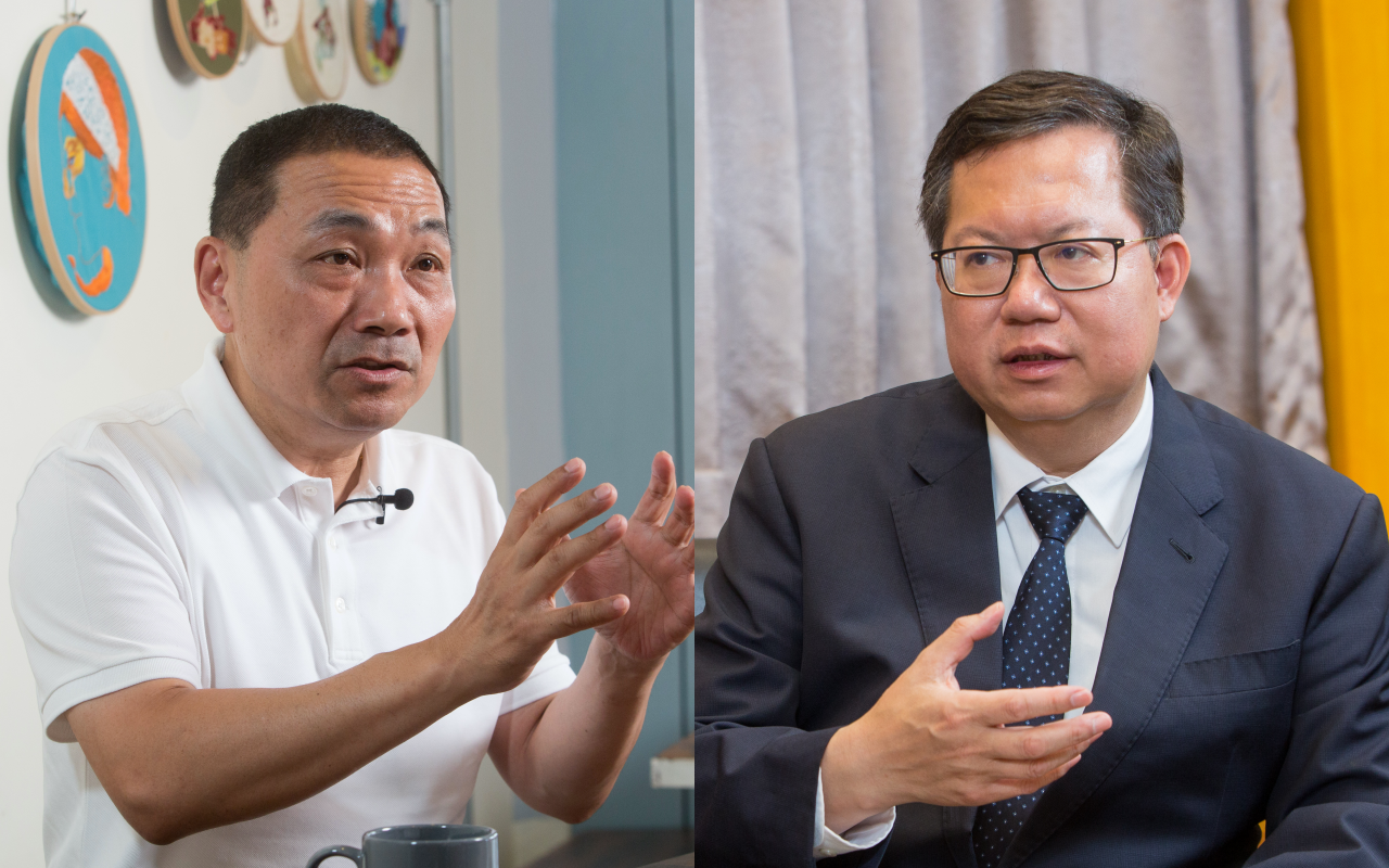 監察院今日公布最新一期財產申報廉政專刊，曝光新北市長侯友宜（左）與桃園市長鄭文燦（右）財產。（本刊資料照）