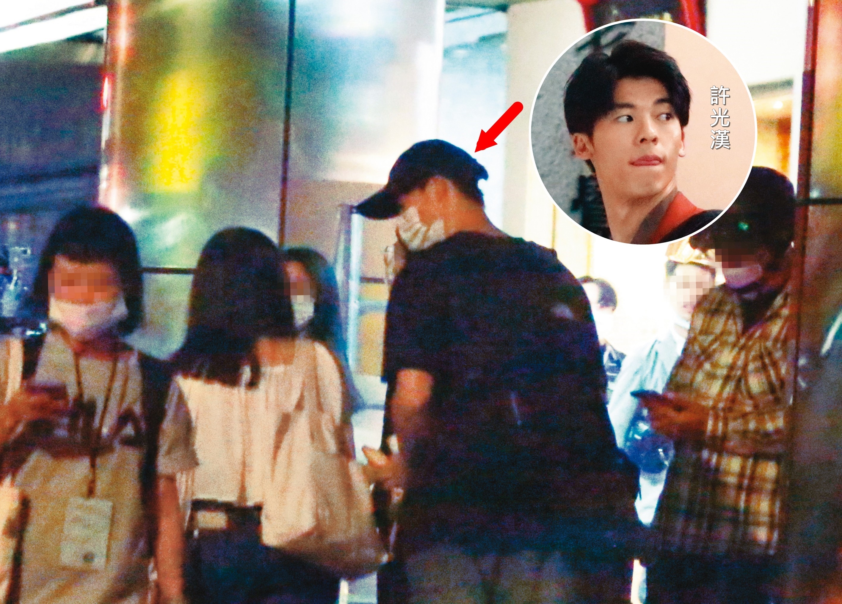 5/8 19:49 下了戲後，許光漢頗親切地與探班粉絲互動，可見他紅了之後依舊沒擺架子。