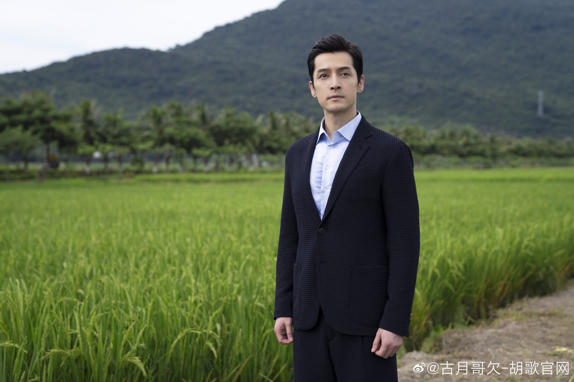 大陸男演員胡歌演技精湛，也是愛貓一族。（翻攝自胡歌官網微博）