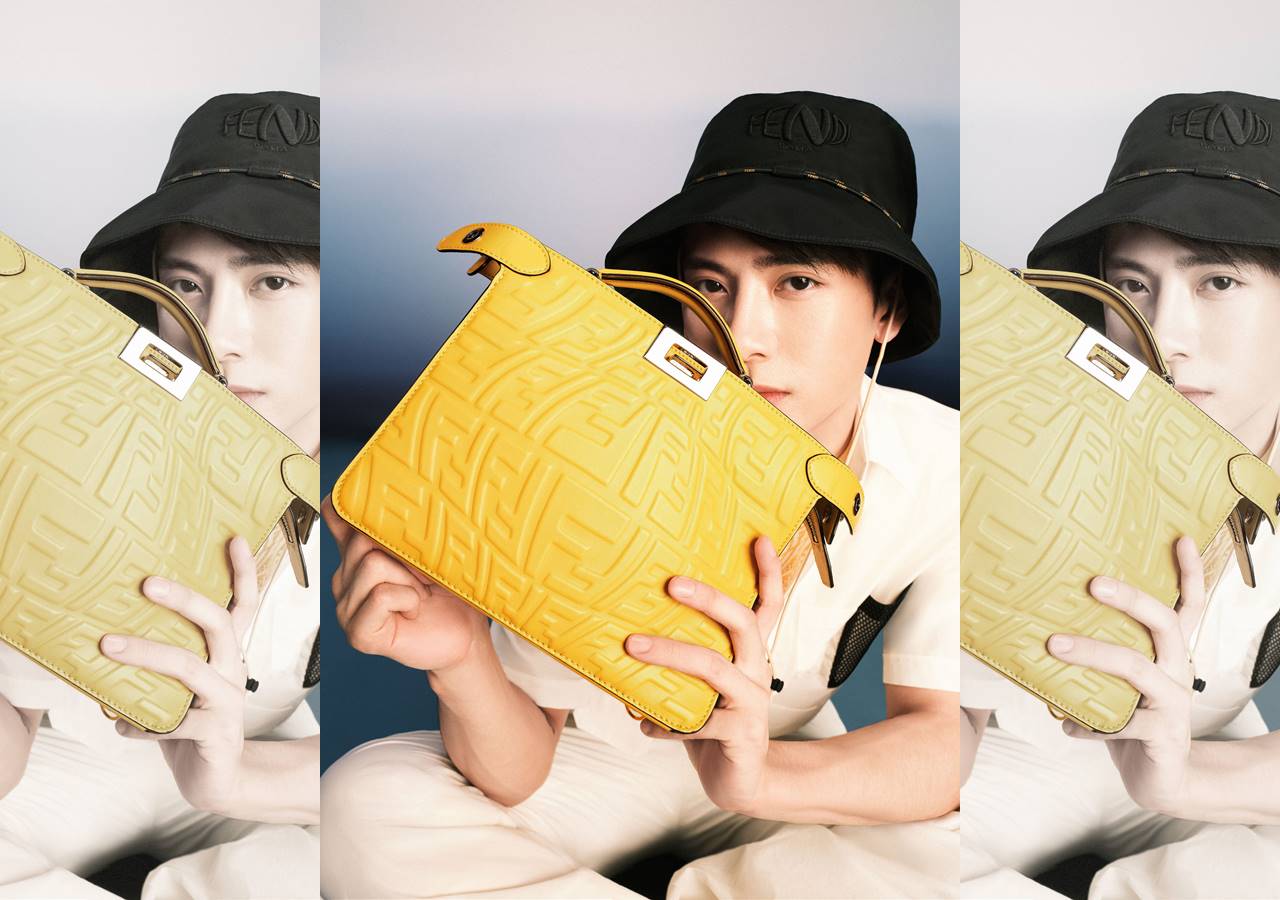 王嘉爾為FENDI拍攝2021夏季Vertigo系列廣告大片。（FENDI提供）