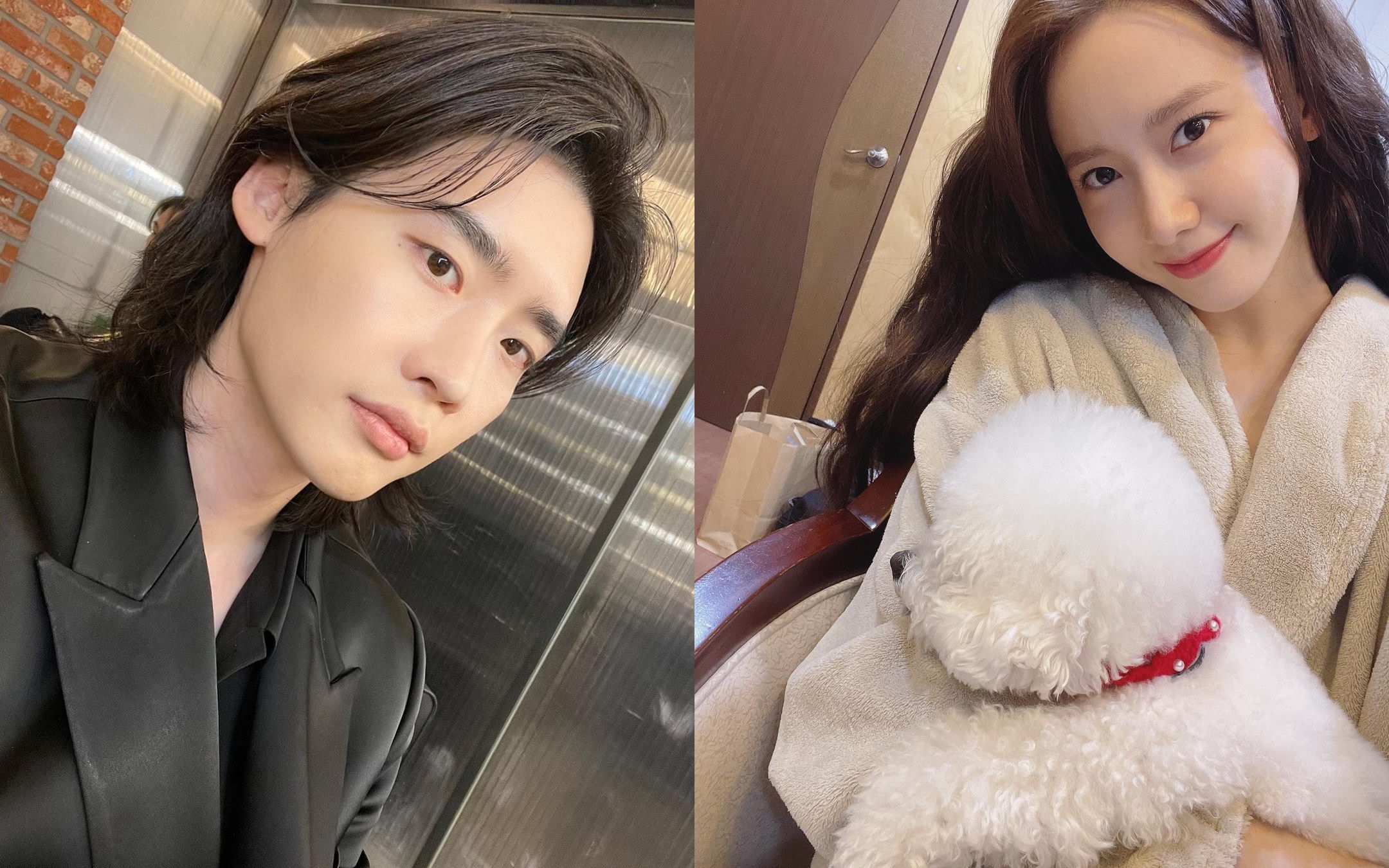 少女時代潤娥(右)將與李鍾碩合作新劇《Big Mouse》。(翻攝潤娥、李鍾碩IG)