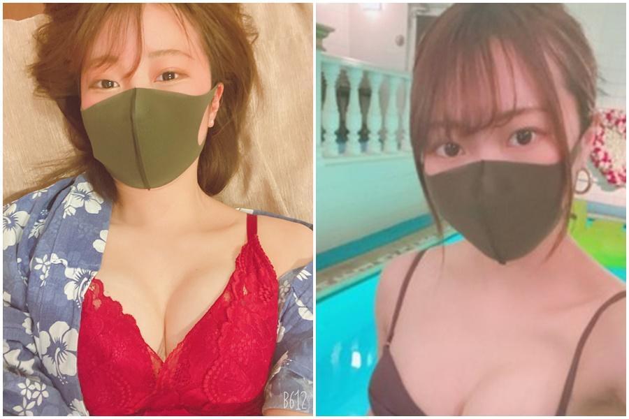 りょーちん更經常拍攝女友的煽情短片公開在網路上，引發不少網友關注討論。（翻攝自emuyumi_couple推特）