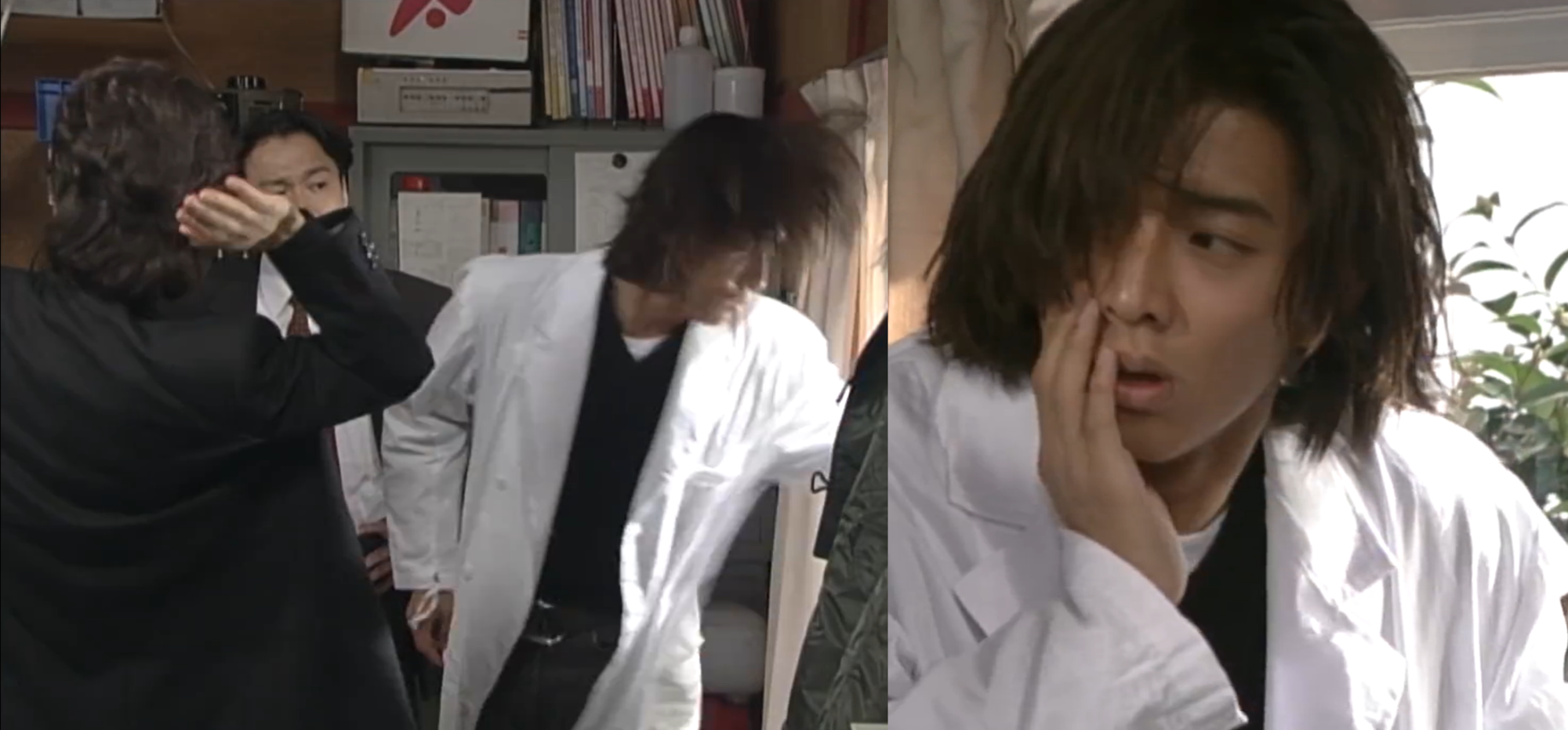 木村拓哉客串演出《古畑任三郎》被田村正和打一巴掌，那次的合作對他的演員人生影響甚大。（翻攝畫面）