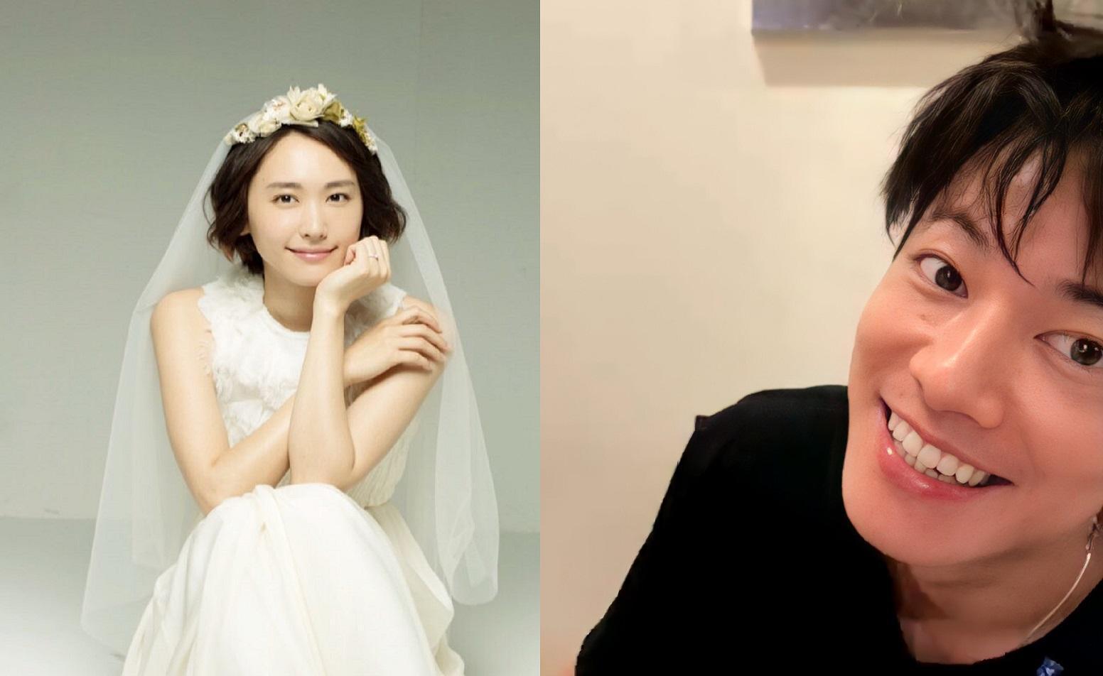 新垣結衣(左圖)昨宣布閃婚,佐藤健太過衝擊晚間開直播直呼心情複雜。(左圖翻攝自Twitter)