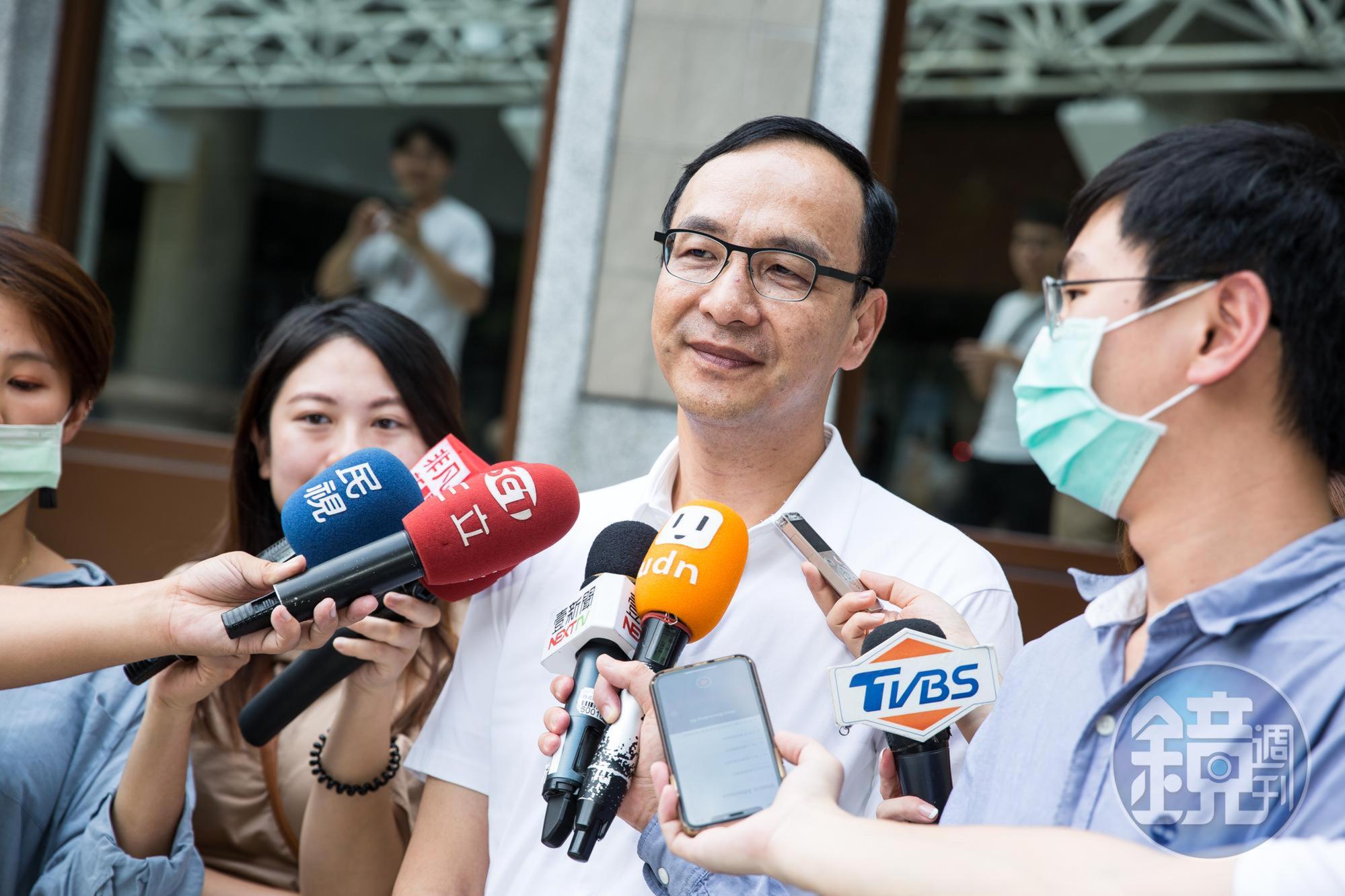 黨內人士透露,朱立倫今天評論蔡英文的貼文為「準參選宣示」。(本刊資料照)