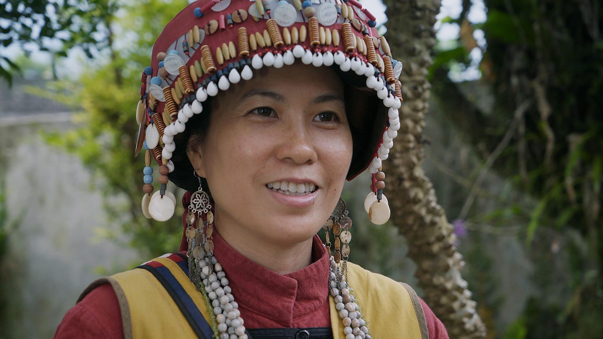 《波濤最深處》中的台灣撒奇萊雅族女詩人撒韵.武荖以詩作呈現族群認同議題。(佳映提供)