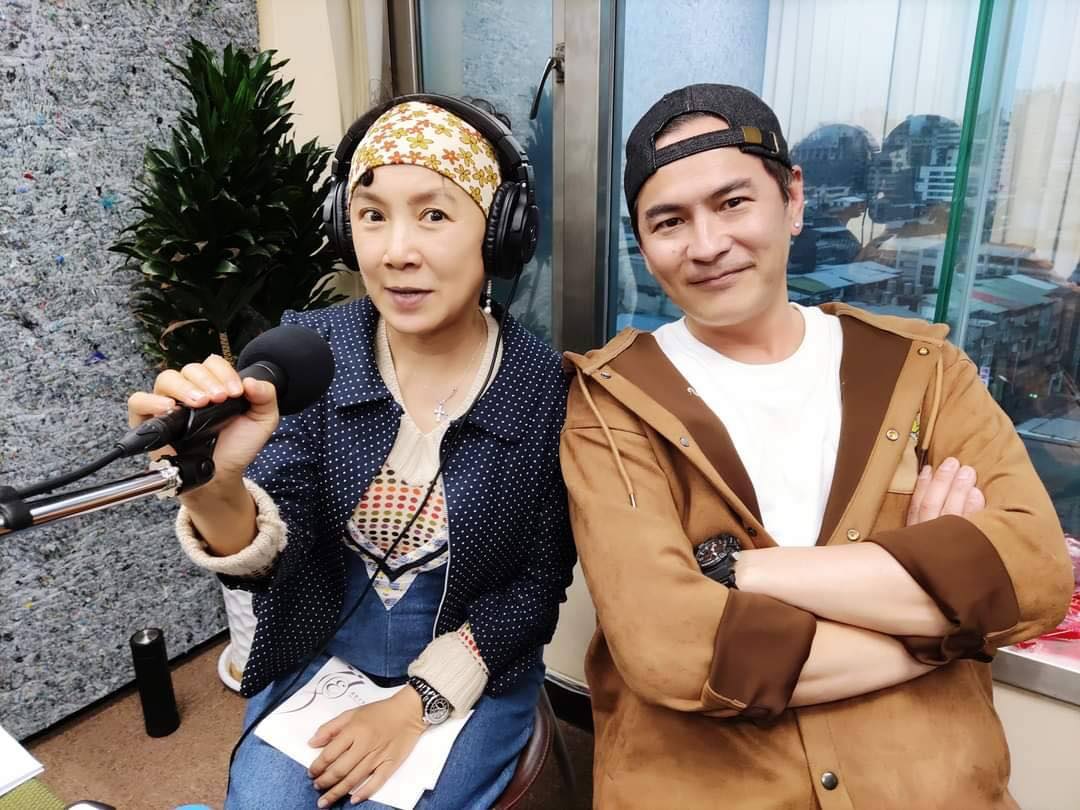 謝麗金與馬國賢於Pocast節目分享，那些年他們遇過的惡鄰居。（翻攝自謝麗金臉書）