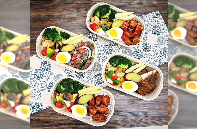 位於日曜天地OUTLET的「丰盛町」為疫情推出4款經典台風便當。（丰盛町提供）