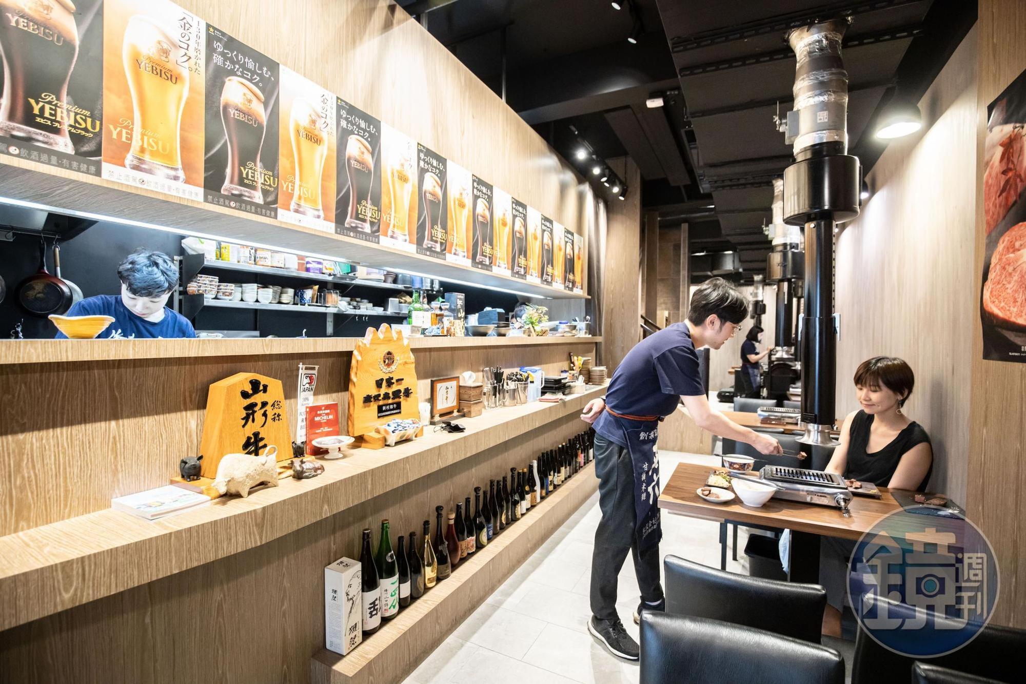 俺達新的店舖設計依然為36個位席，以木色展現素雅低調及沉穩大人味。