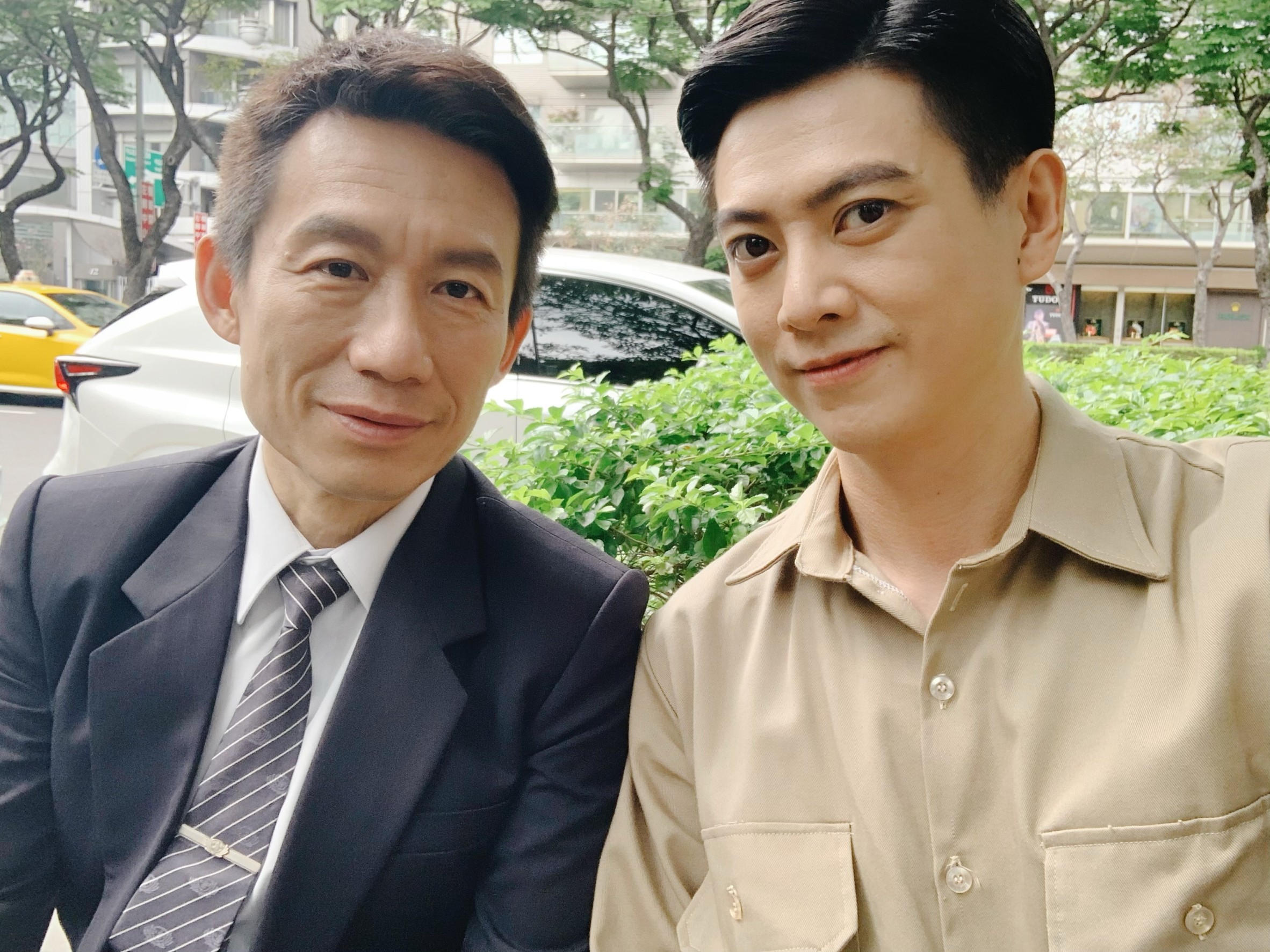 劉奕曾在拍攝「大愛劇場」時和郭子乾合作。（民視提供）