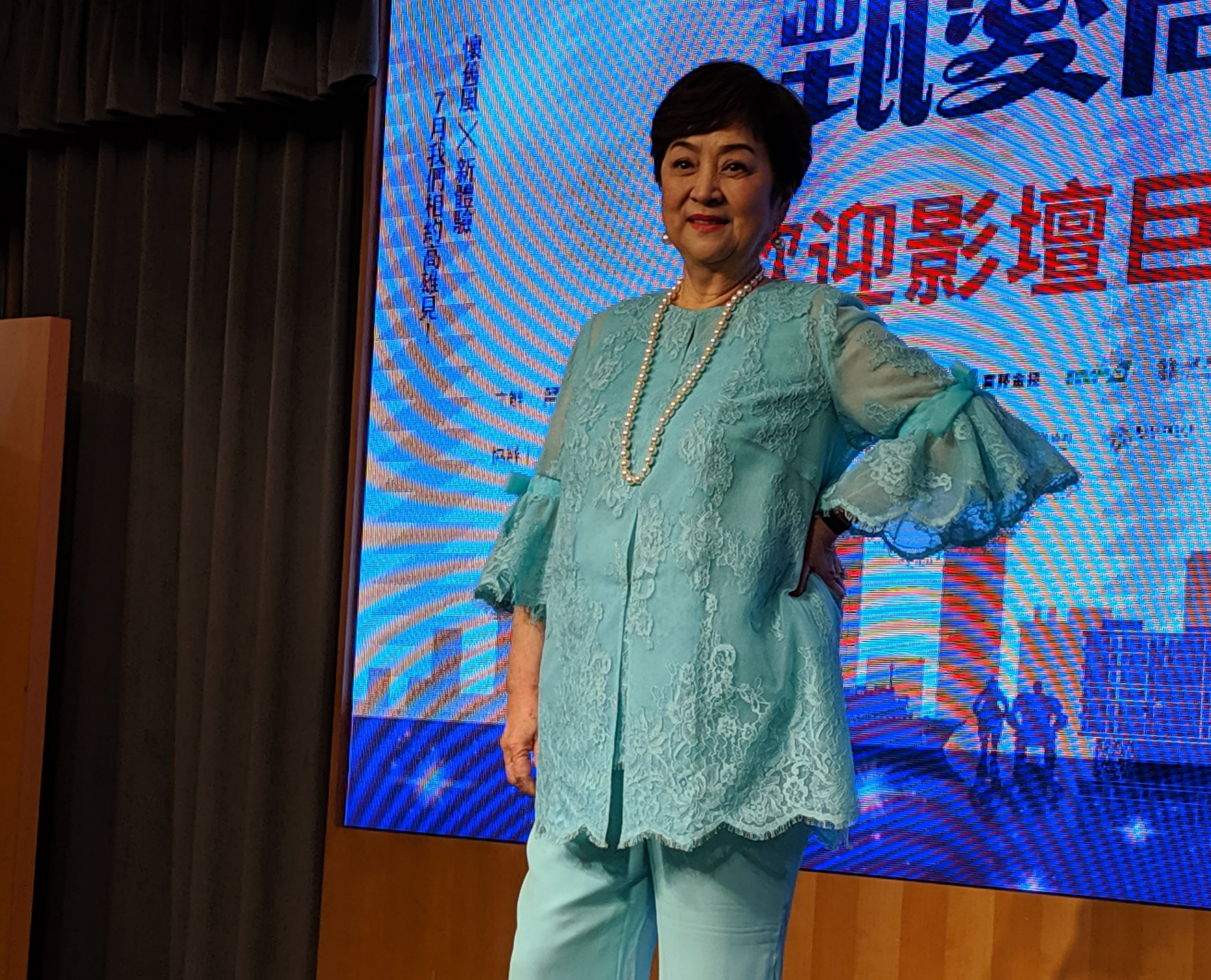 影后甄珍今年3月因摔倒導致腦出血，住院動開顱手術，幸好如今已康復。