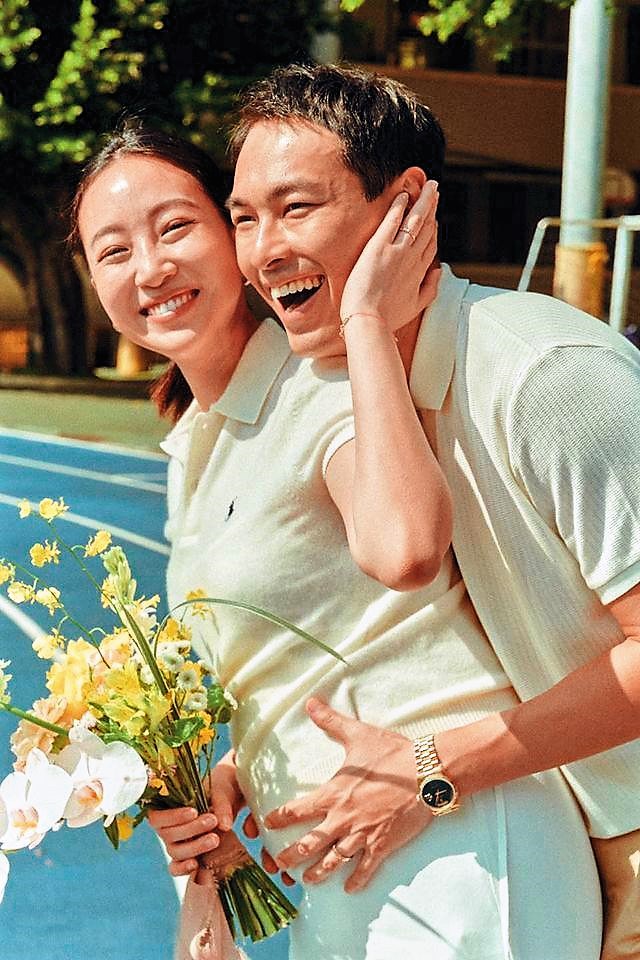 楊祐寧去年5月宣布女友懷孕,兩人9月登記結婚,年底迎來新生命。(翻攝自楊祐寧臉書)