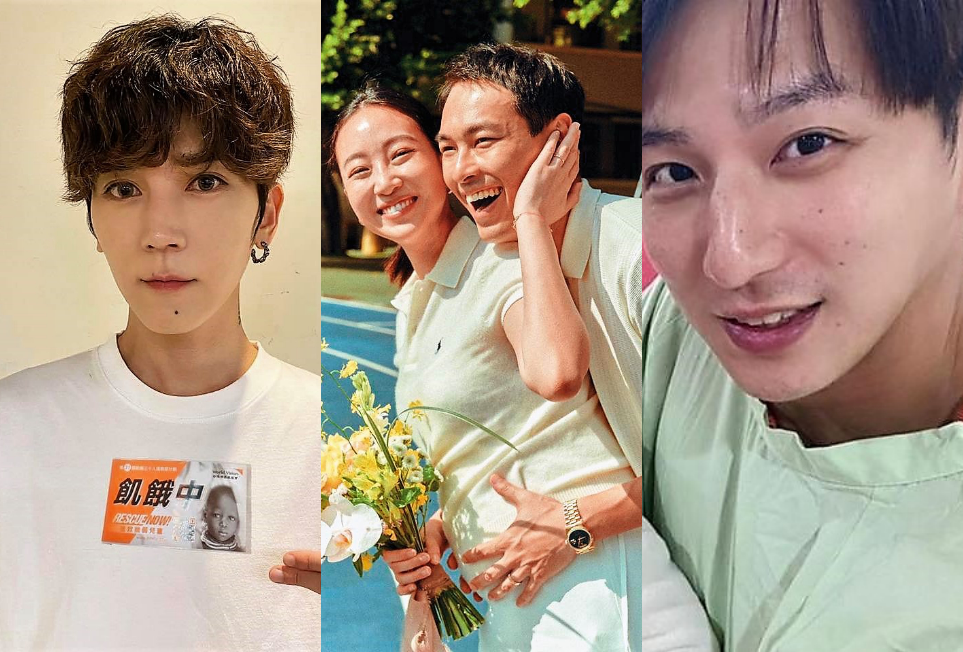 男神們先有後婚的狀況倒蠻常見的,去年小煜、楊祐寧、畢書盡都是如此。(翻攝自臉書)