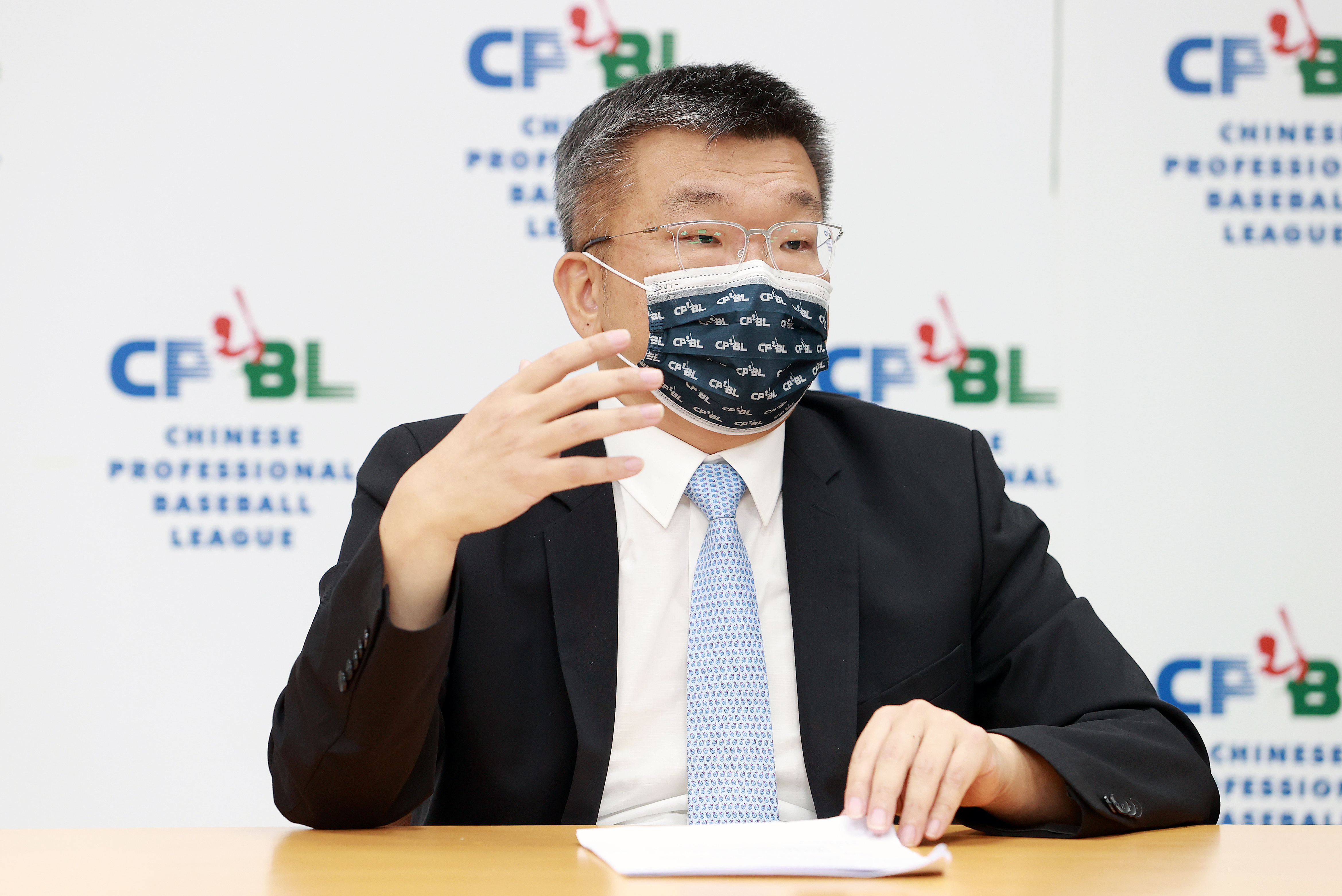 中職會長蔡其昌今表態中職球員將放棄組隊參加奧運資格賽。（中華職棒大聯盟提供）