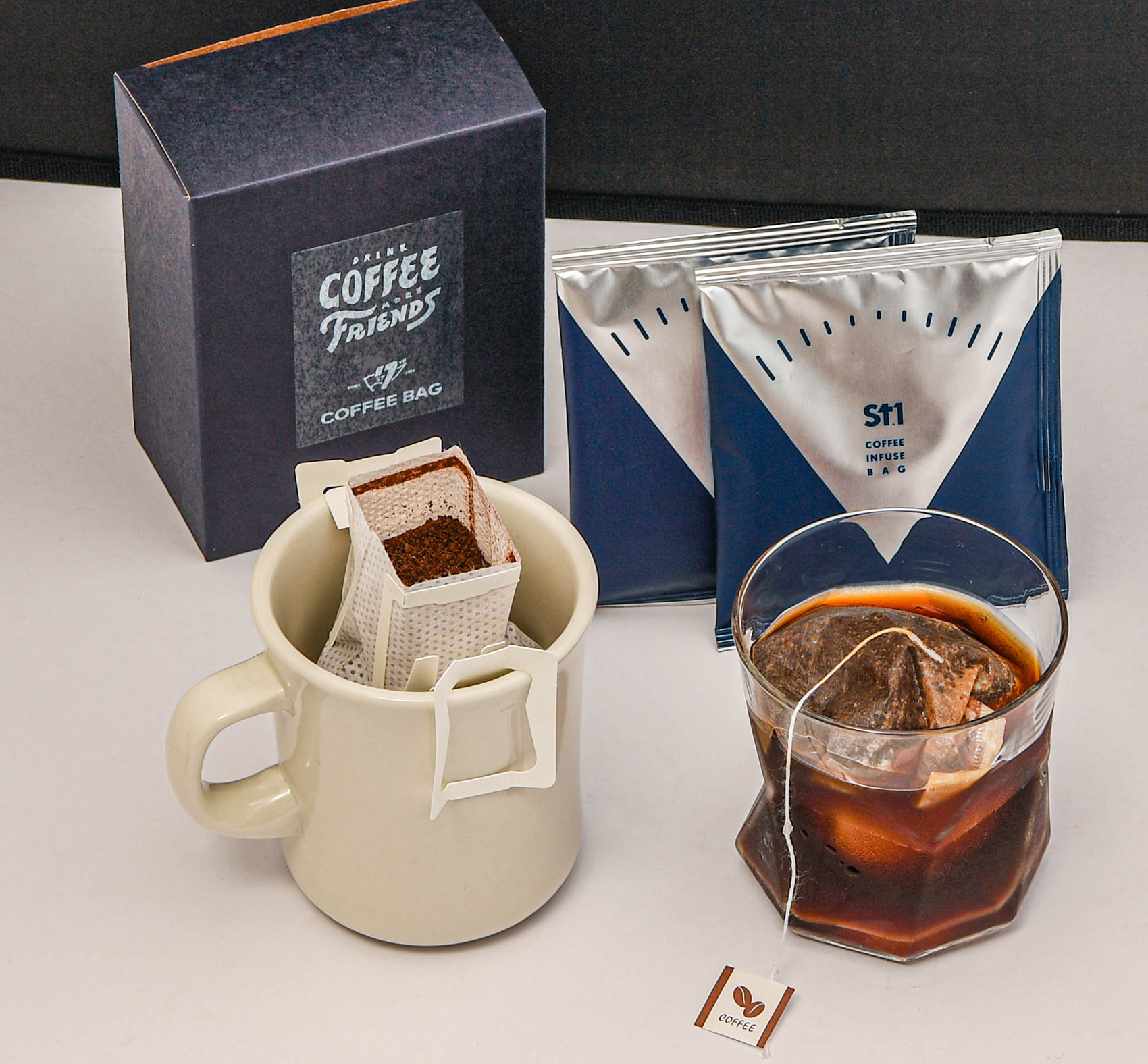 想念台南的時候，可以立刻服用一街咖啡St.1 Cafe'推出的自家烘焙濾掛包咖啡。（KKday提供）