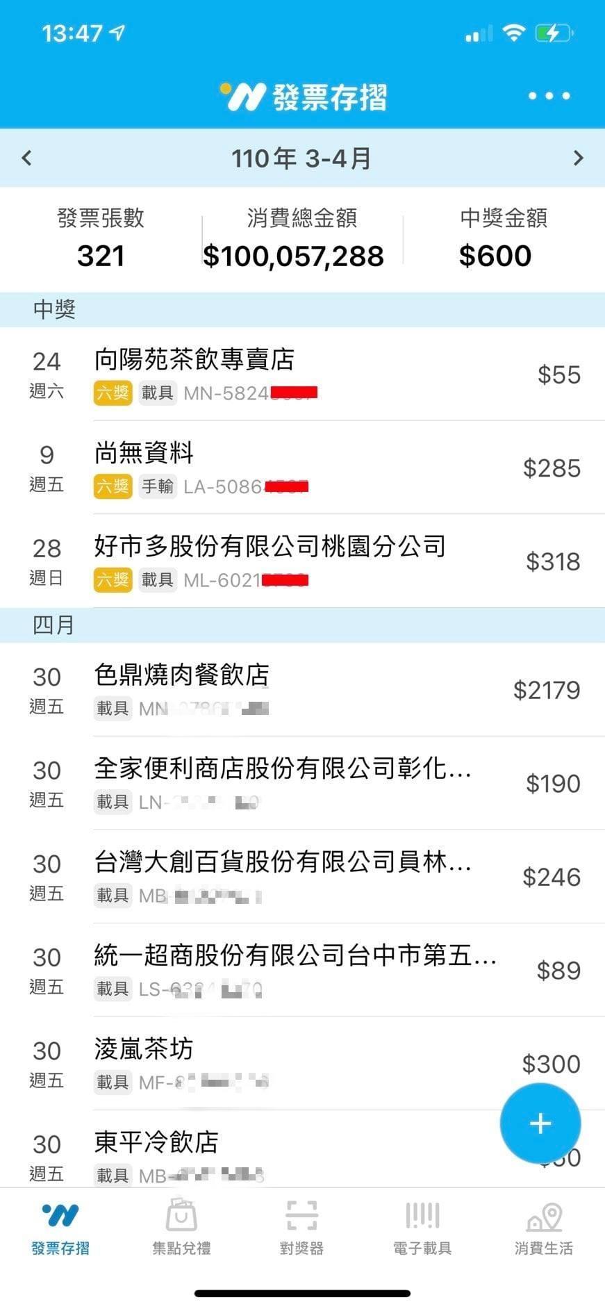 仔細看女網友的消費項目,並無太大筆的款項。(翻攝自爆怨2公社臉書)