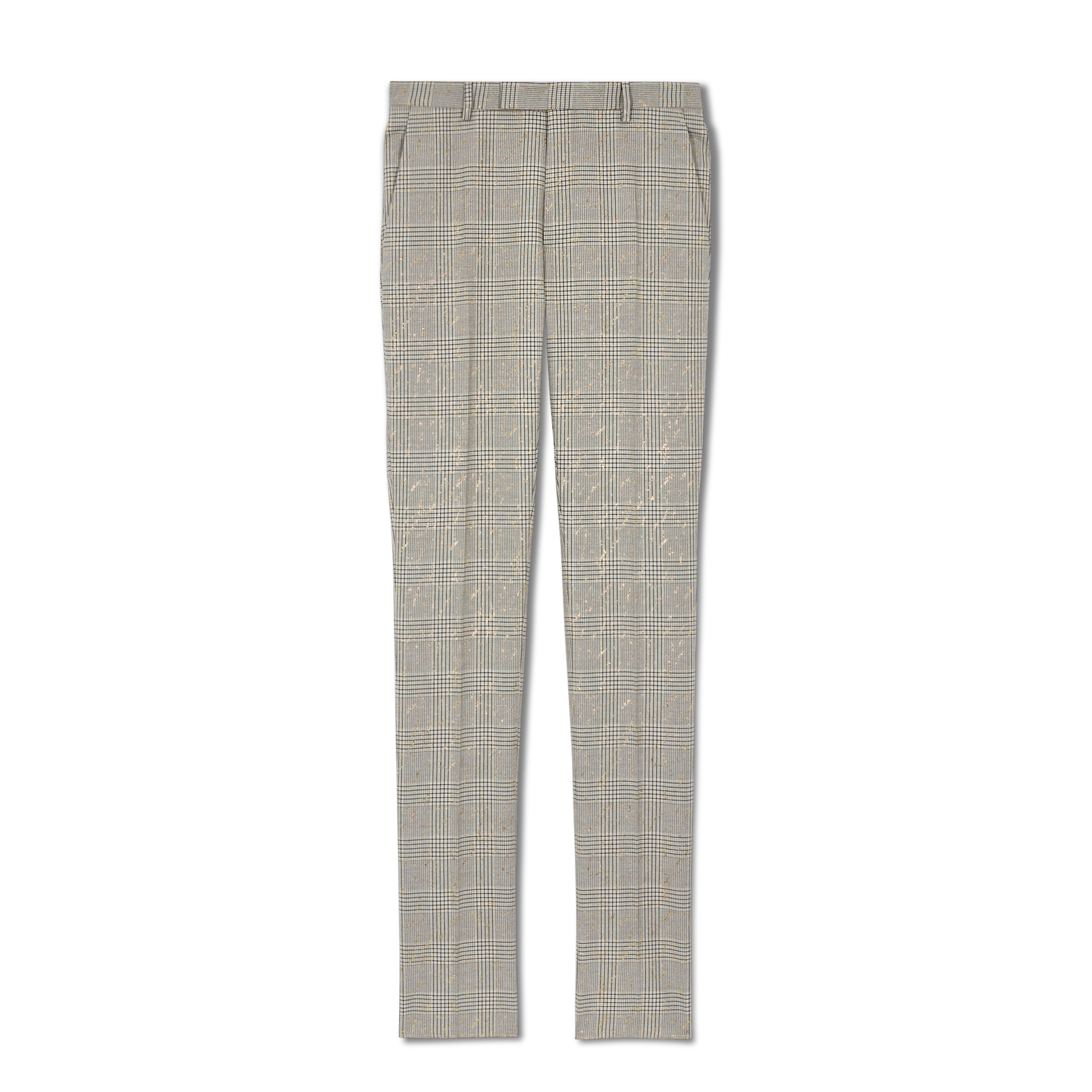 灰色格紋金箔西裝長褲 TW$40,000 Berluti。(Berluti提供)