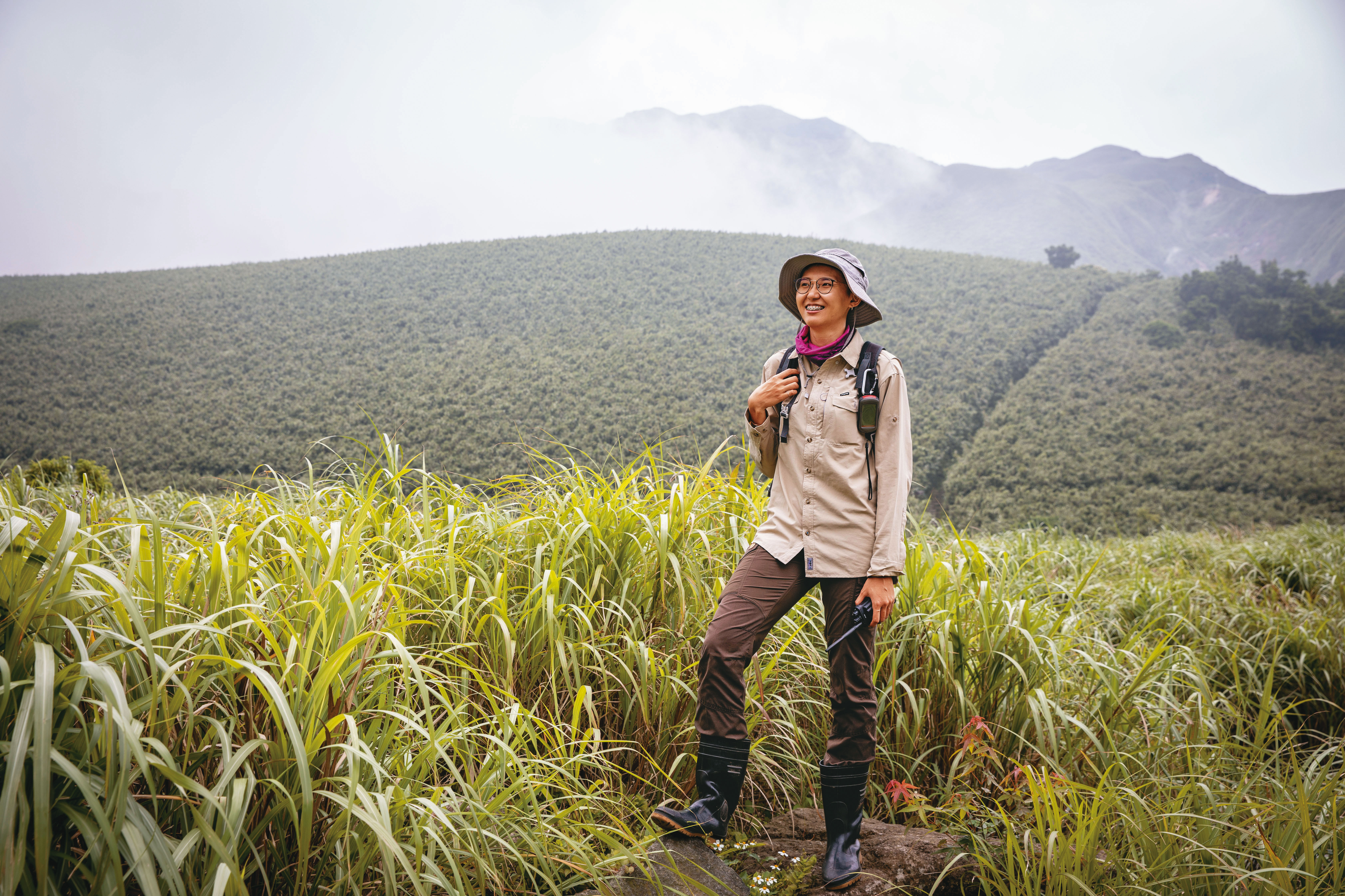 林書瑄熱愛爬山，在30歲前考取巡山員資格。