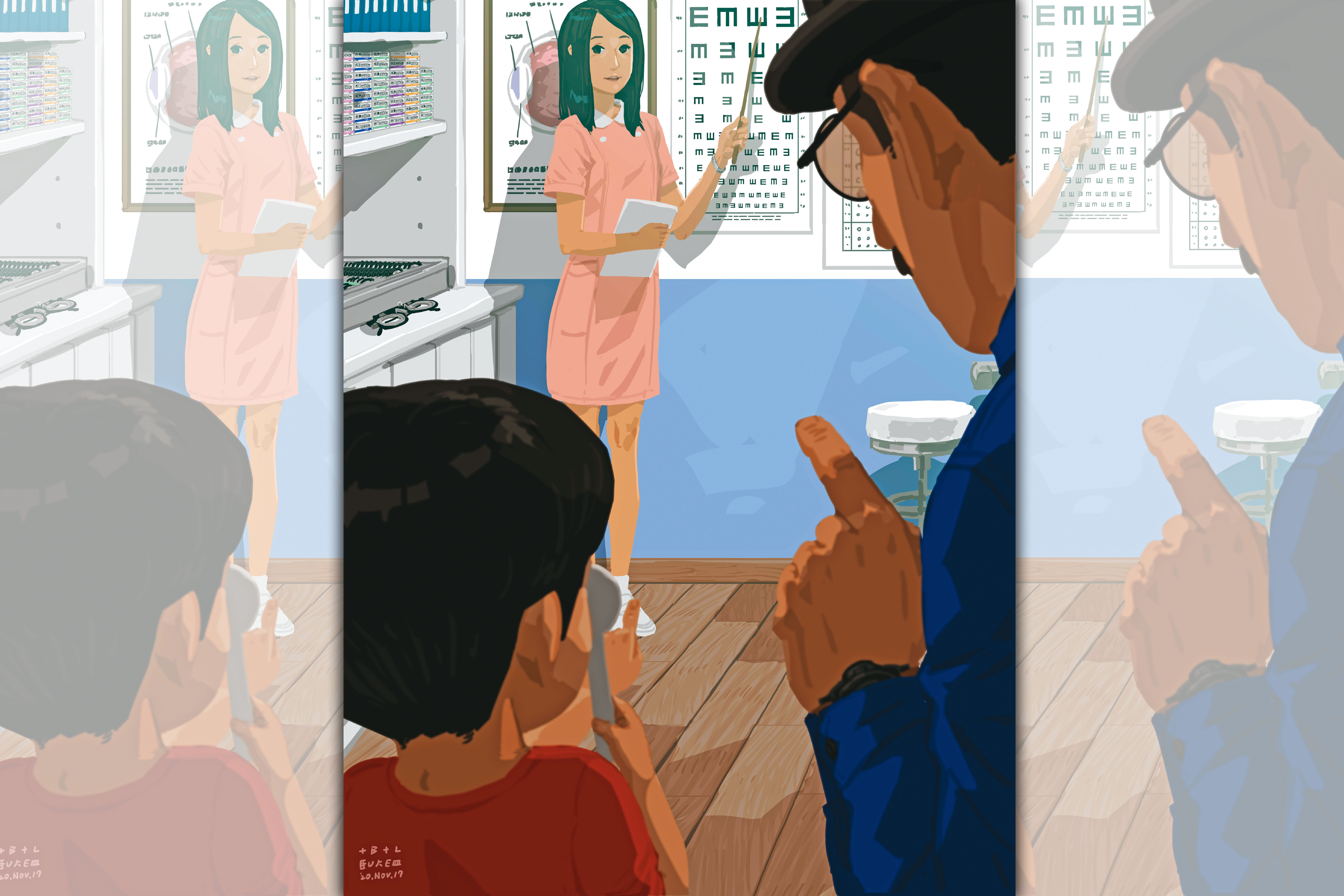 【單親爸爸週記】檢查視力