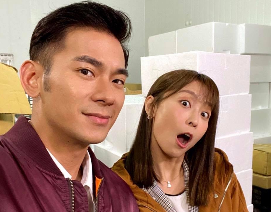 亮哲與林昀希在《天之驕女》中飾演父女，卻被網友笑說像情侶。（翻攝自亮哲臉書）