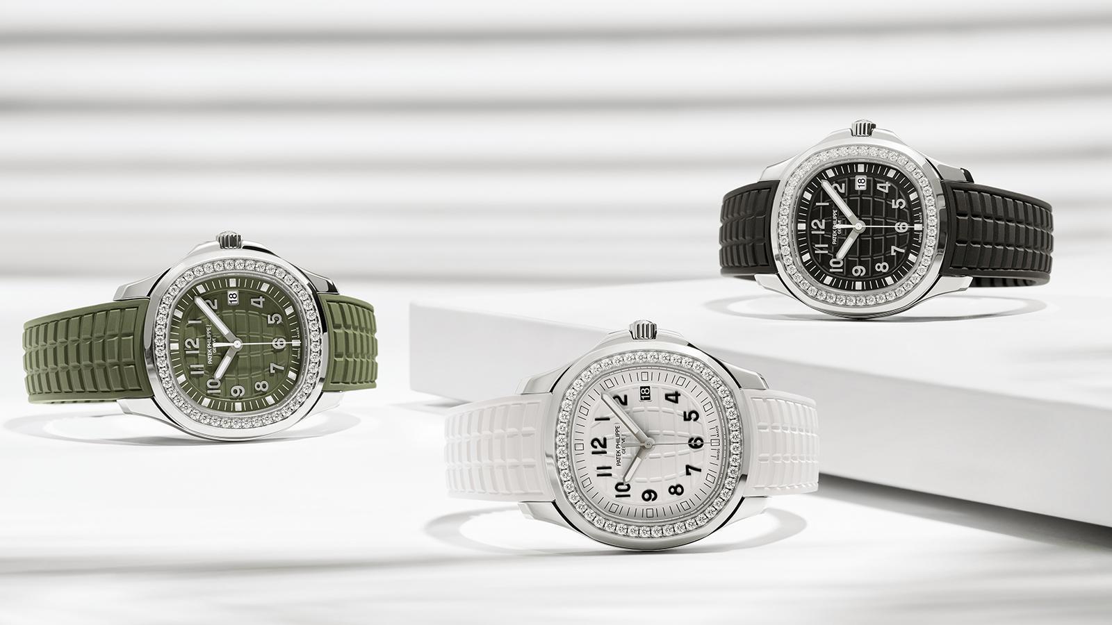 5267/200A｜錶徑38.8mm／不鏽鋼材質／時、分、秒、日期指示／E 23-250 S C石英機芯／錶圈鑲鑽1.11克拉／防水120米／建議售價：NT$ 586,000
