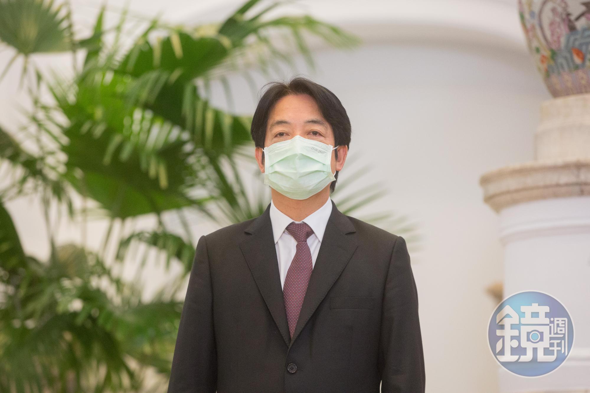 傳出副總統賴清德與確診者足跡相同，府發言人回應了。（本刊資料照）