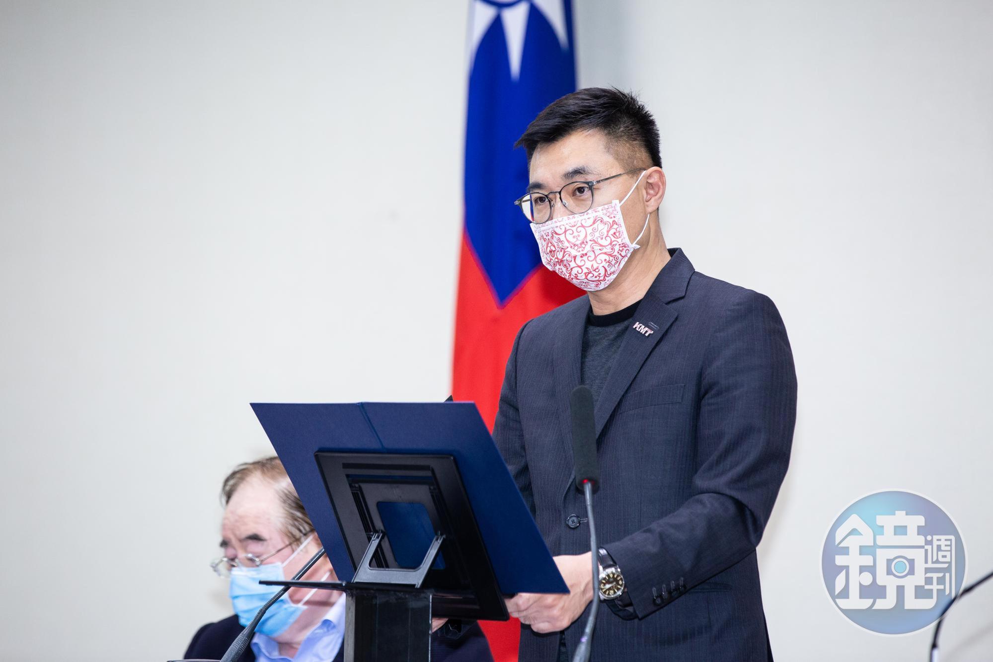 國民黨主席江啟臣對疫苗爭議發表看法。（本刊資料照）