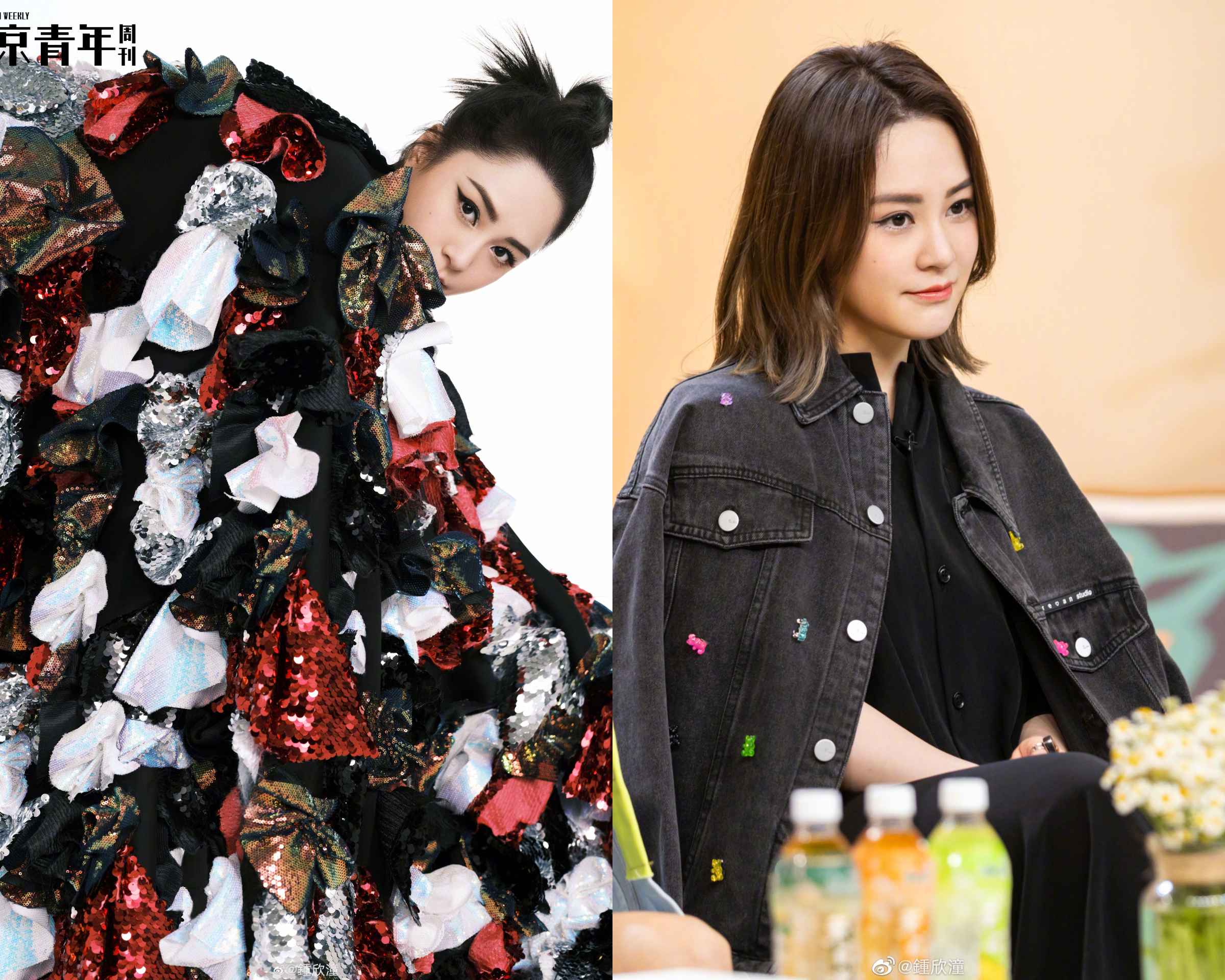 阿嬌之前上節目胖了一圈，還被譏胖到沒脖子，但相隔幾週她就瘦回原本的美貌。（翻攝自網路圖片/鍾欣潼微博）