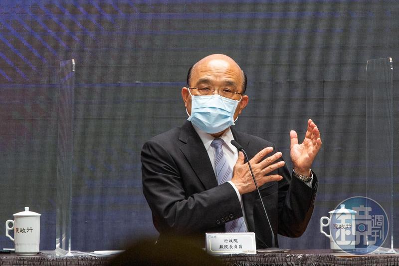 蘇貞昌昨（27日）親自會商「紓困4.0」，也為受衝擊產業員工從寬認定薪資補貼標準。（本刊資料照）