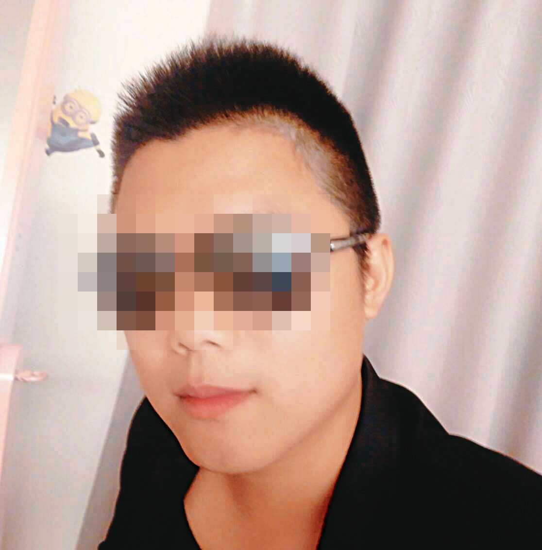 綽號「火青」的張姓男子（圖）有黑道背景，曾多次因鬥毆衝突鬧上新聞。（讀者提供）