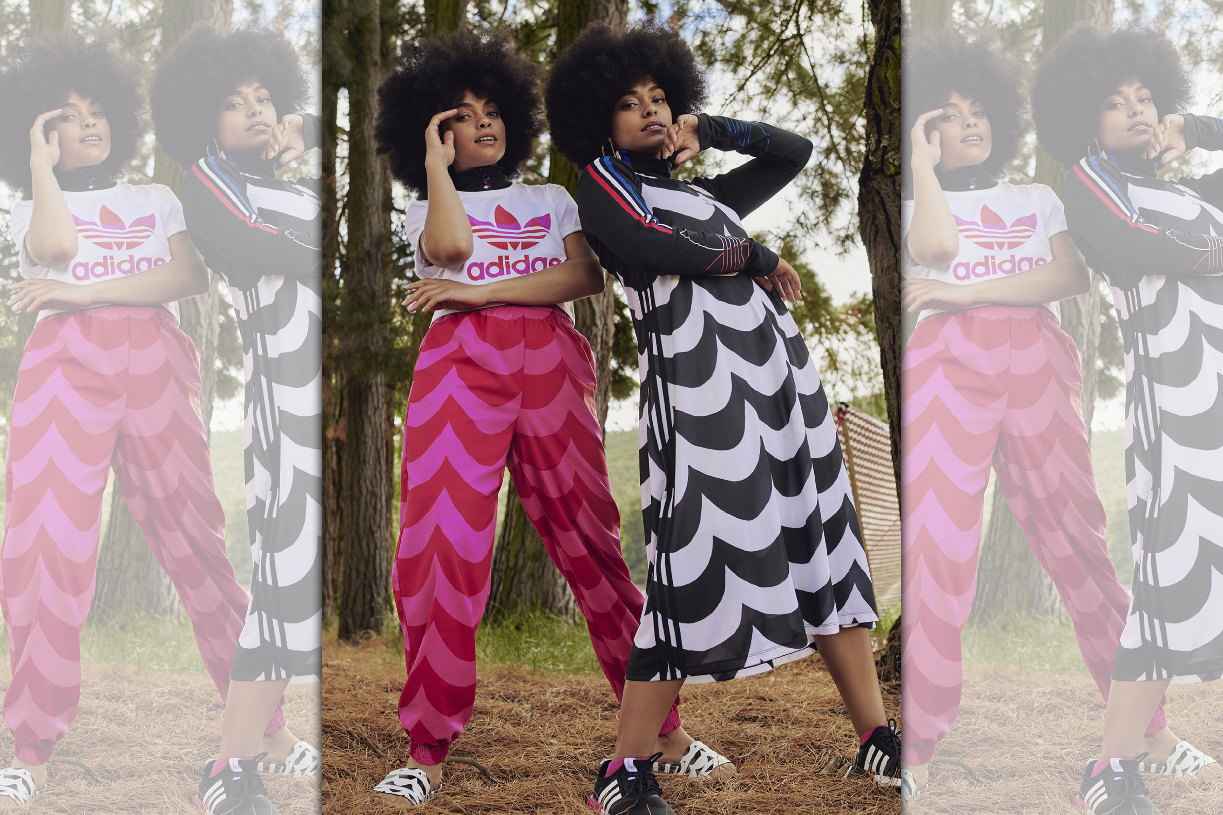 Marimekko x adidas系列將於6月1日開賣。（永三提供）