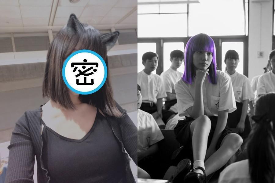 黎晏孜(左圖)頻頻被說長得像泰劇《轉學來的女生》超火紅人氣暴漲的女主角娜諾(右圖中)。 (經紀公司、Netflix提供)