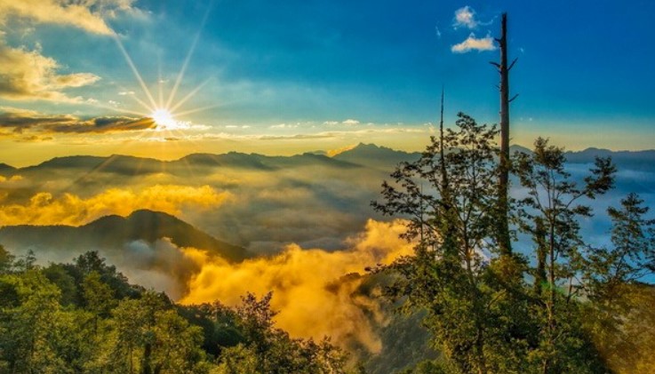 沈政男表示國內疫情已露出曙光，樂觀斷定不用2週，每日新增確診數就會降到兩位數。（翻攝自玉山國家公園臉書）